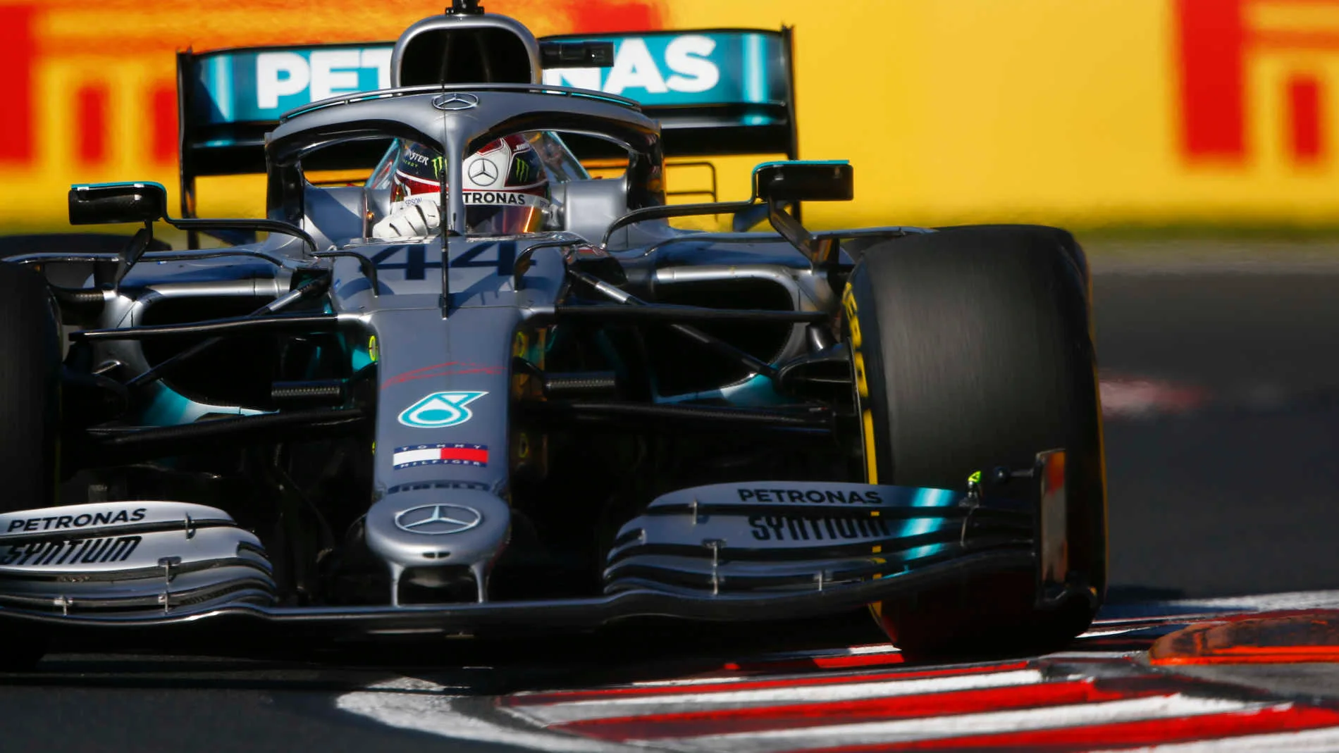 HUNGARORING, HUNGARY - AUGUST 04: Lewis Hamilton, Mercedes AMG F1 W10 during the Hungarian GP at