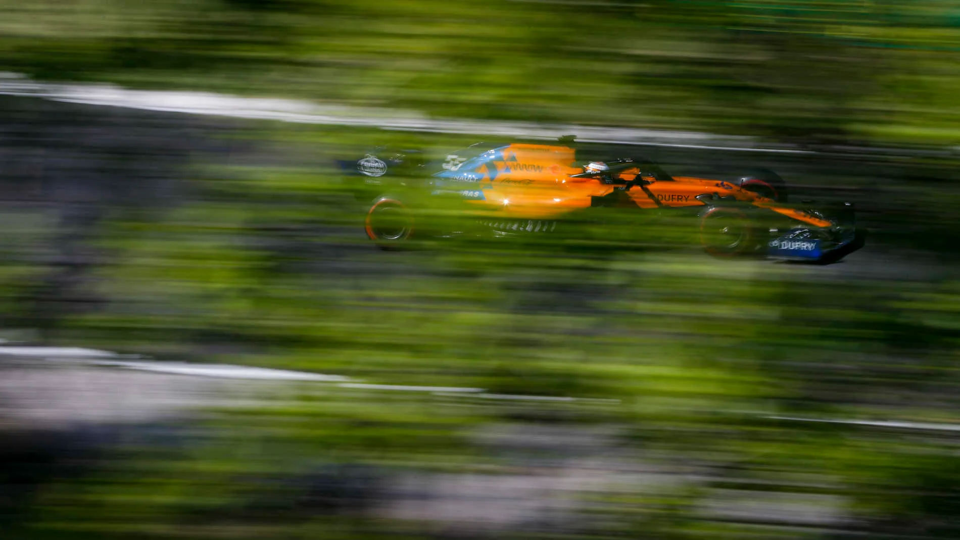 HUNGARORING, HUNGARY - AUGUST 04: Carlos Sainz Jr., McLaren MCL34 during the Hungarian GP at