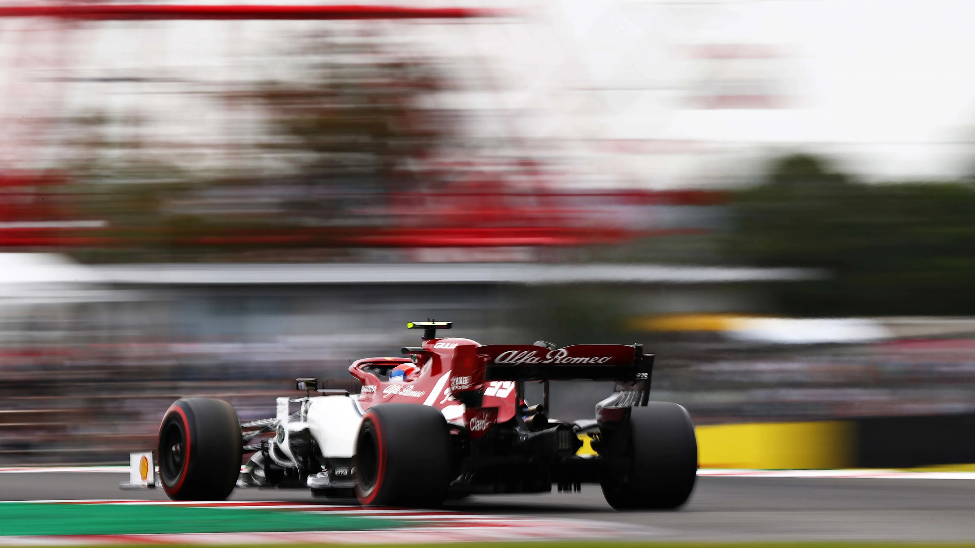 SUZUKA, JAPAN - OCTOBER 11: Antonio Giovinazzi of Italy driving the (99) Alfa Romeo Racing C38