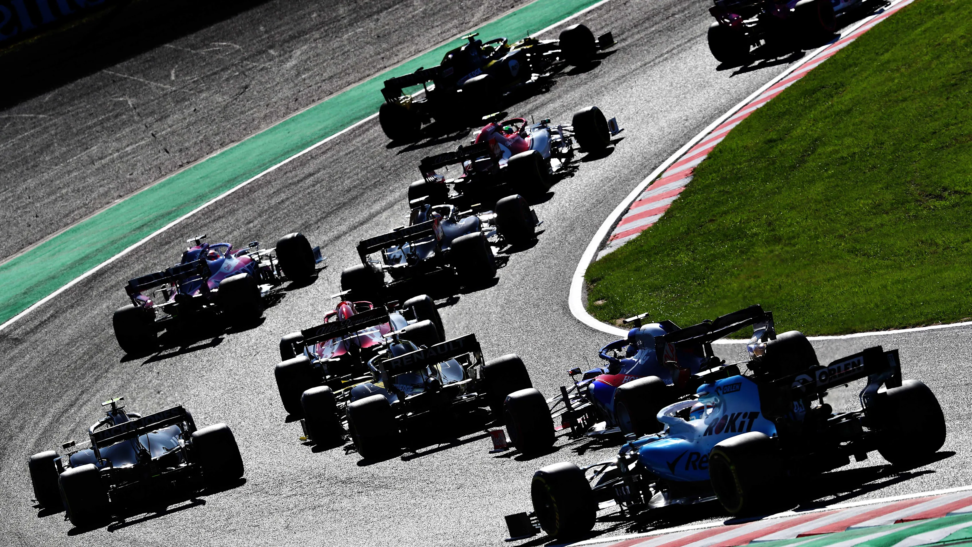 SUZUKA, JAPAN - OCTOBER 13: A general view of the start during the F1 Grand Prix of Japan at Suzuka