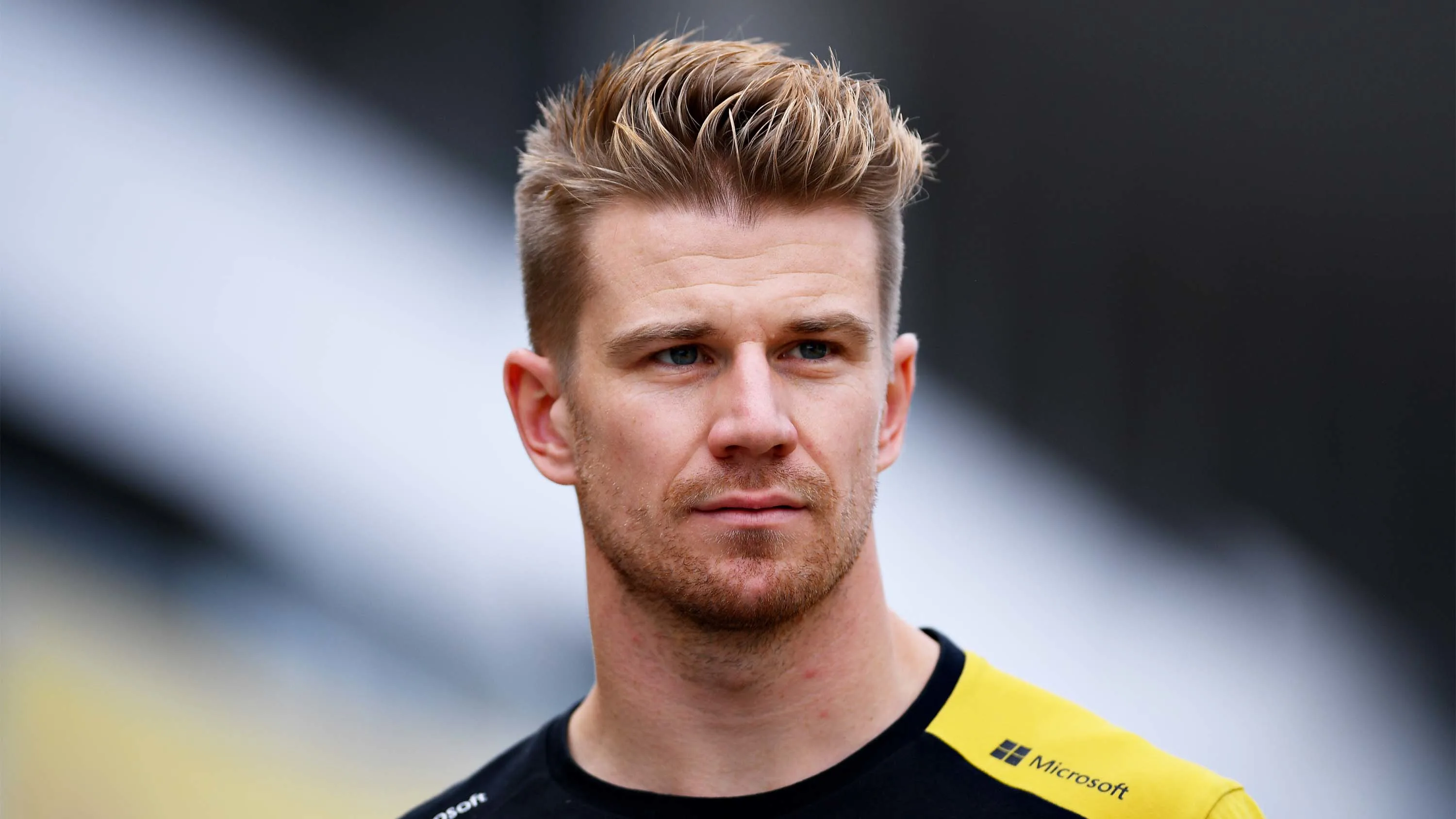 SUZUKA, JAPAN - OCTOBER 10: Nico Hulkenberg of Germany and Renault Sport F1 walks in the Paddock