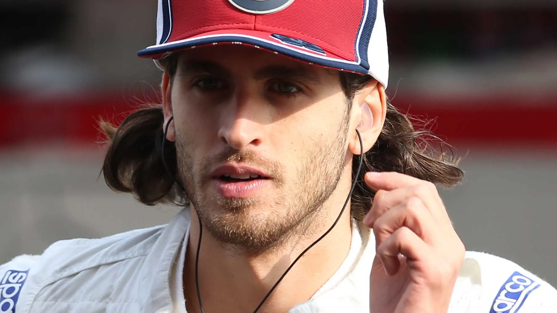 MEXICO CITY, MEXICO - OCTOBER 26: Antonio Giovinazzi of Italy and Alfa Romeo Racing looks on in the
