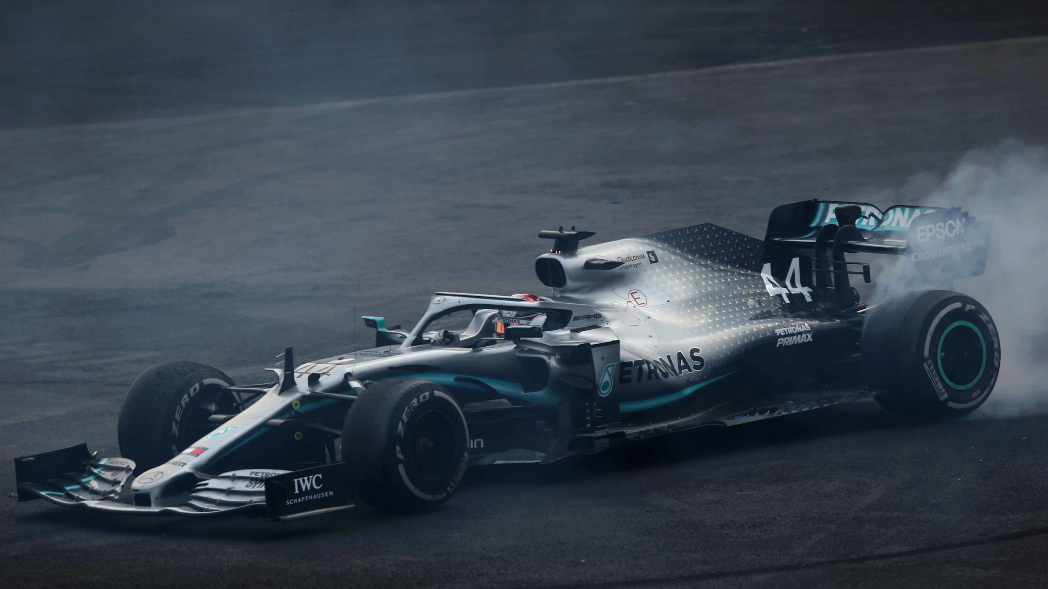 MEXICO CITY, MEXICO - OCTOBER 27: Race winner Lewis Hamilton of Great Britain and Mercedes GP