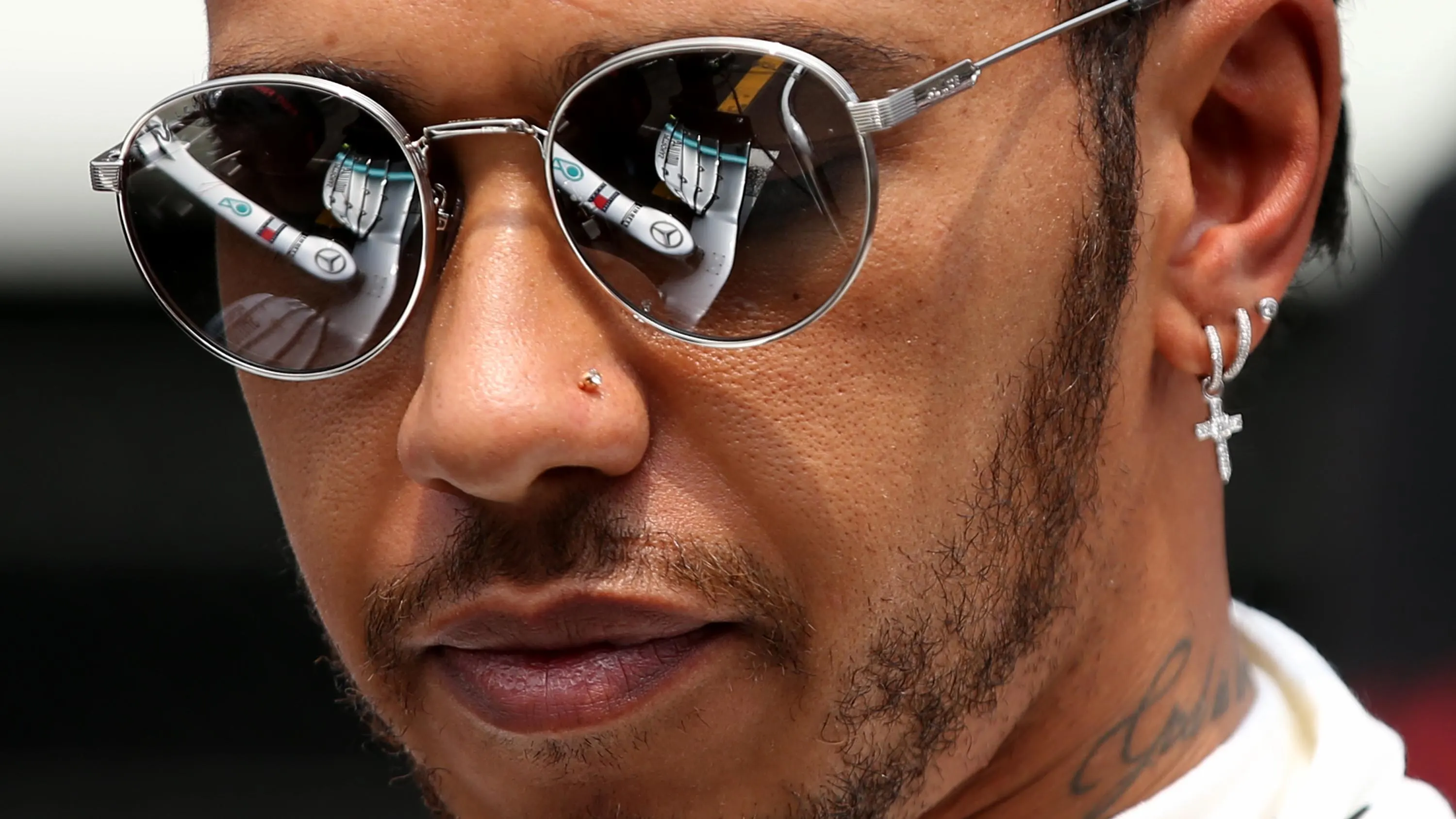 MEXICO CITY, MEXICO - OCTOBER 27: Lewis Hamilton of Great Britain and Mercedes GP prepares to drive