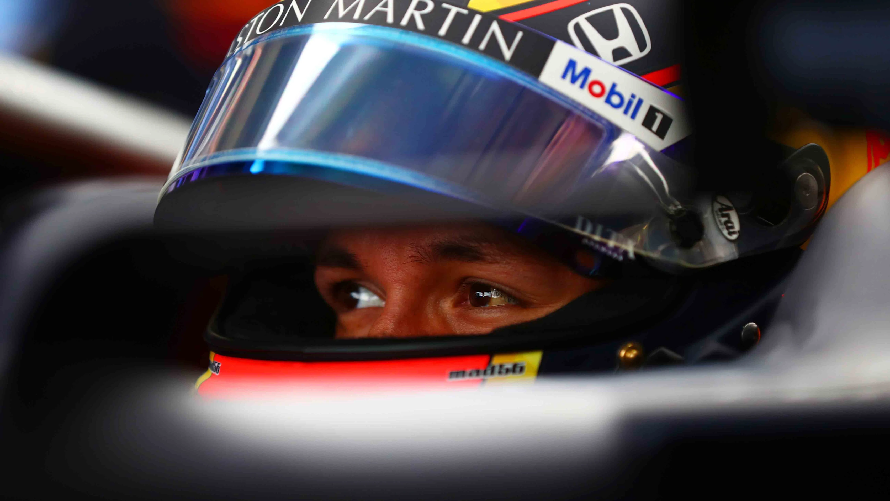 MEXICO CITY, MEXICO - OCTOBER 27: Alexander Albon of Thailand and Red Bull Racing prepares to drive