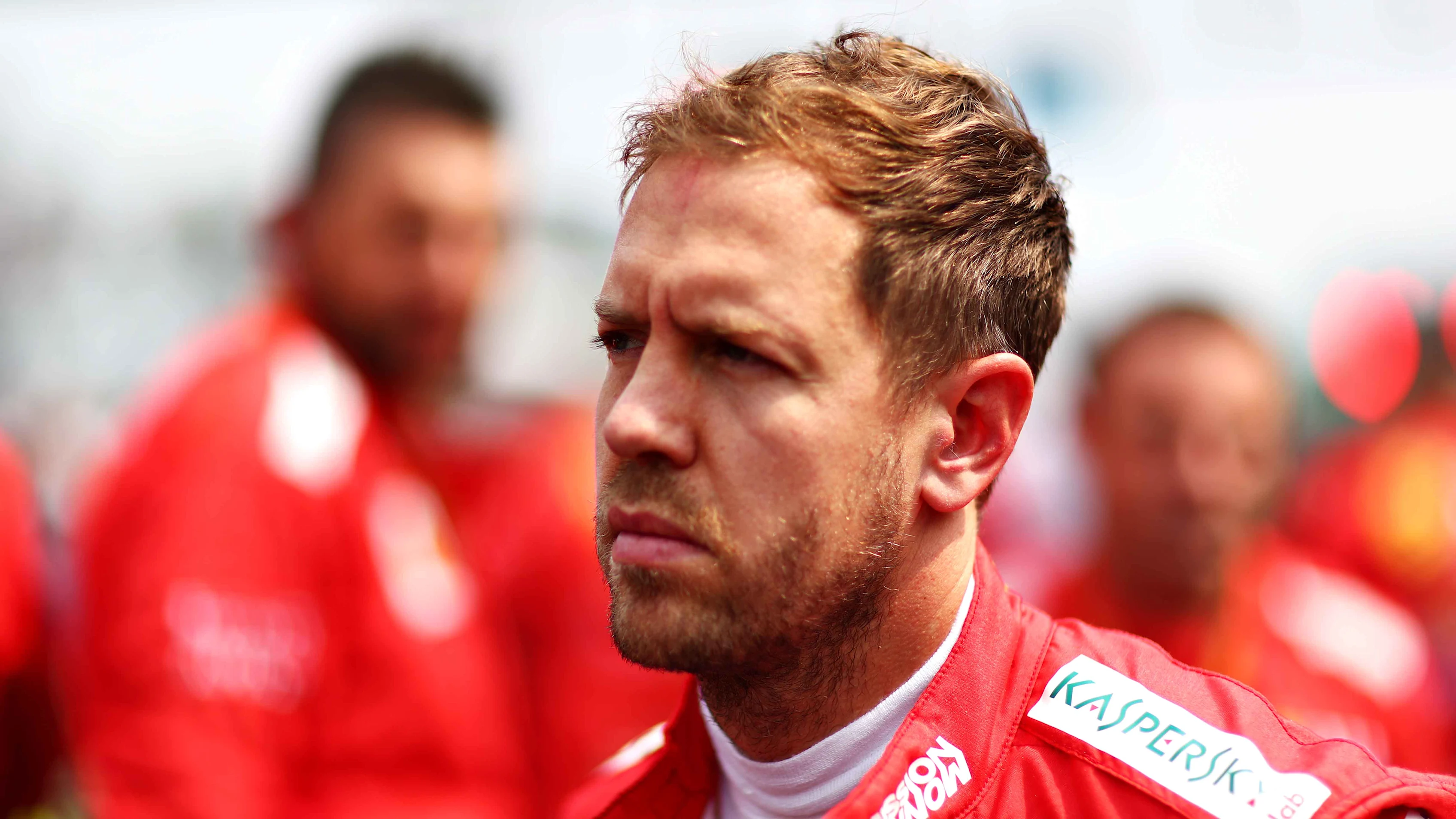 MEXICO CITY, MEXICO - OCTOBER 27: Sebastian Vettel of Germany and Ferrari prepares to drive on the grid before the F1 Grand Prix of Mexico at Autodromo Hermanos Rodriguez on October 27, 2019 in Mexico City, Mexico. (Photo by Dan Istitene/Getty Images)