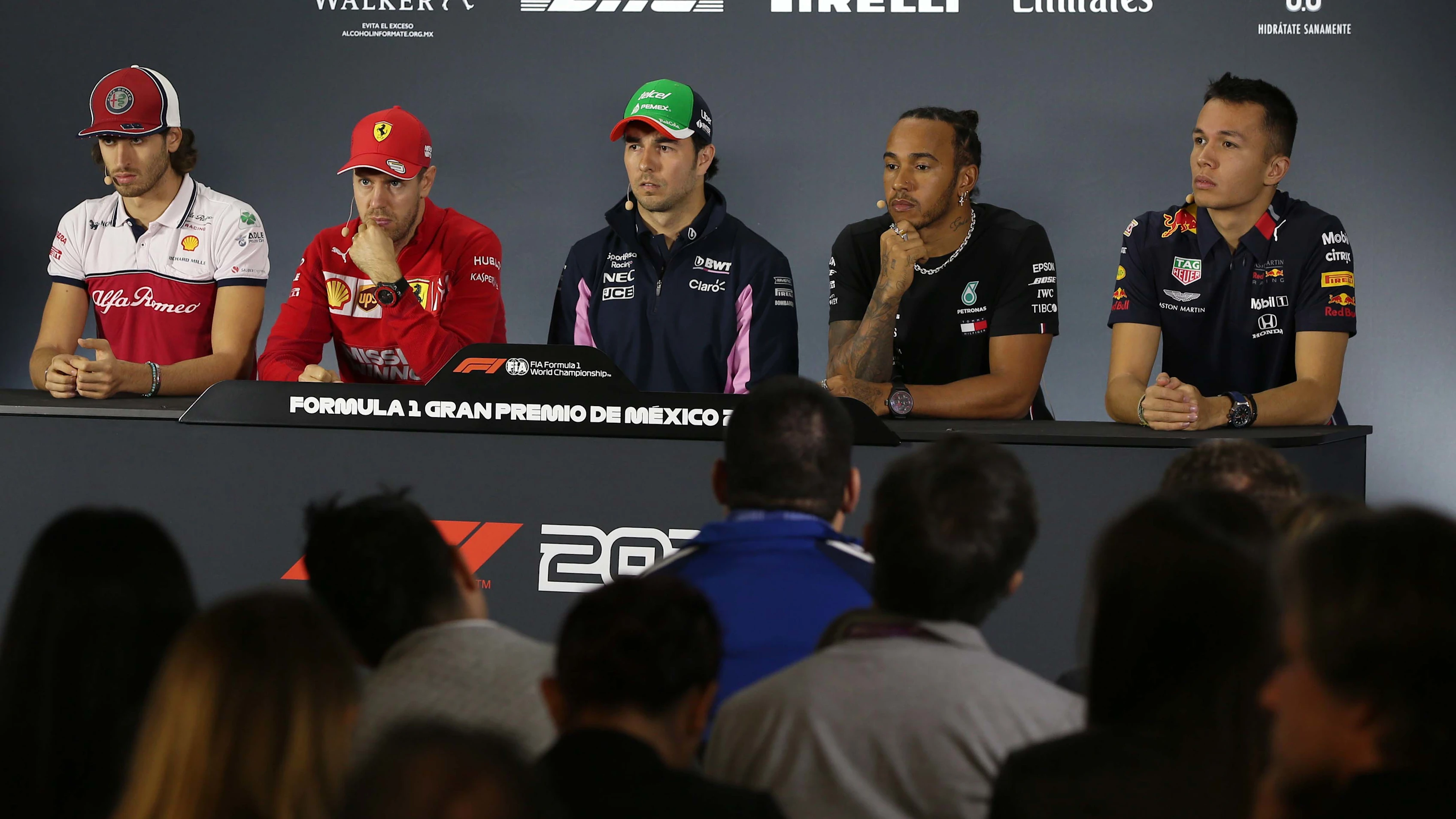 MEXICO CITY, MEXICO - OCTOBER 24: A general view of the Drivers Press Conference with Antonio