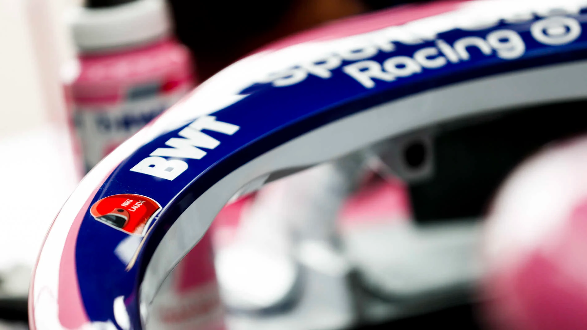 MONTE CARLO, MONACO - MAY 23: A tribute to Niki Lauda on an Racing Point RP19 during the Monaco GP