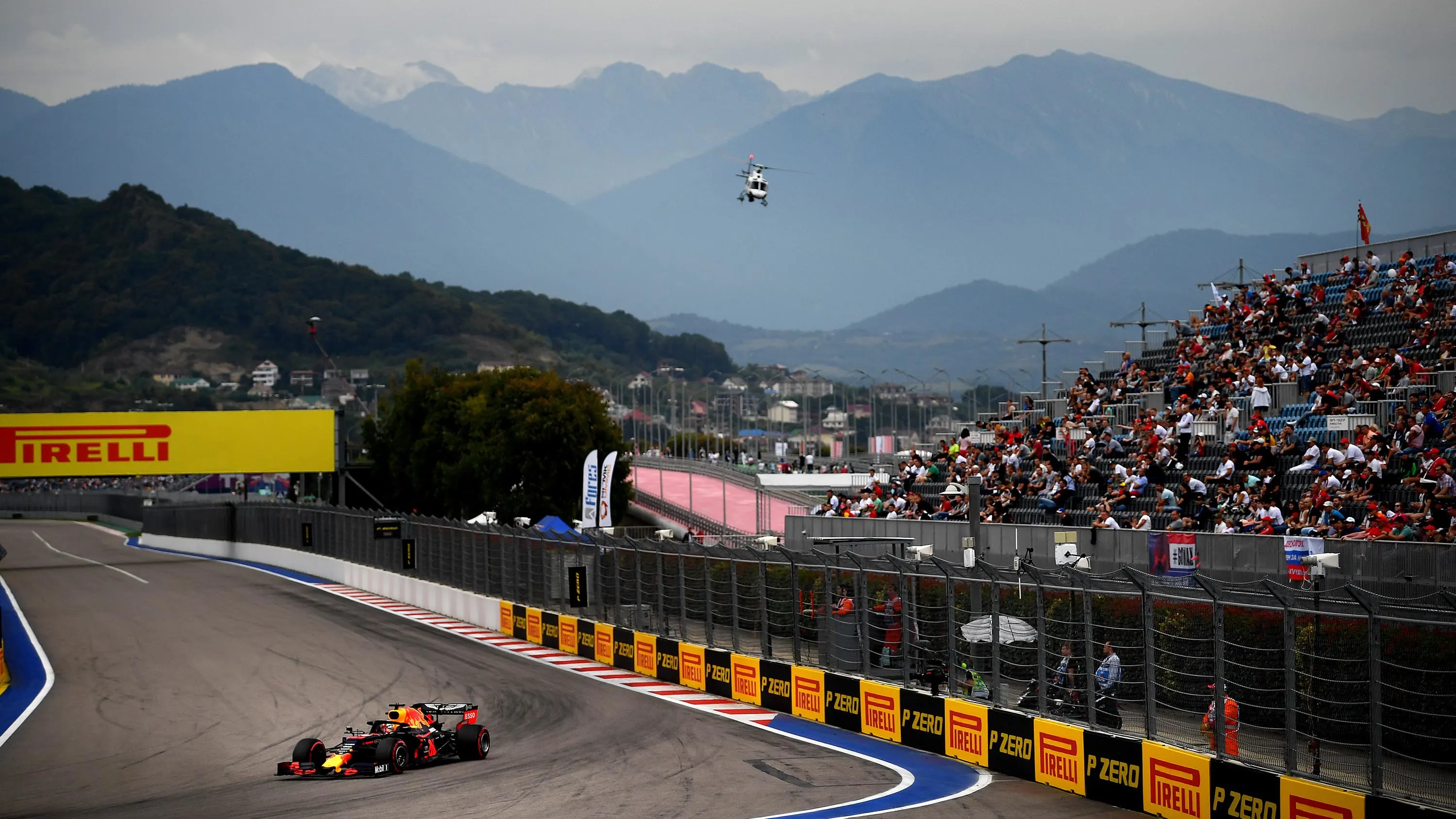 SOCHI, RUSSIA - SEPTEMBER 27: Max Verstappen of the Netherlands driving the (33) Aston Martin Red