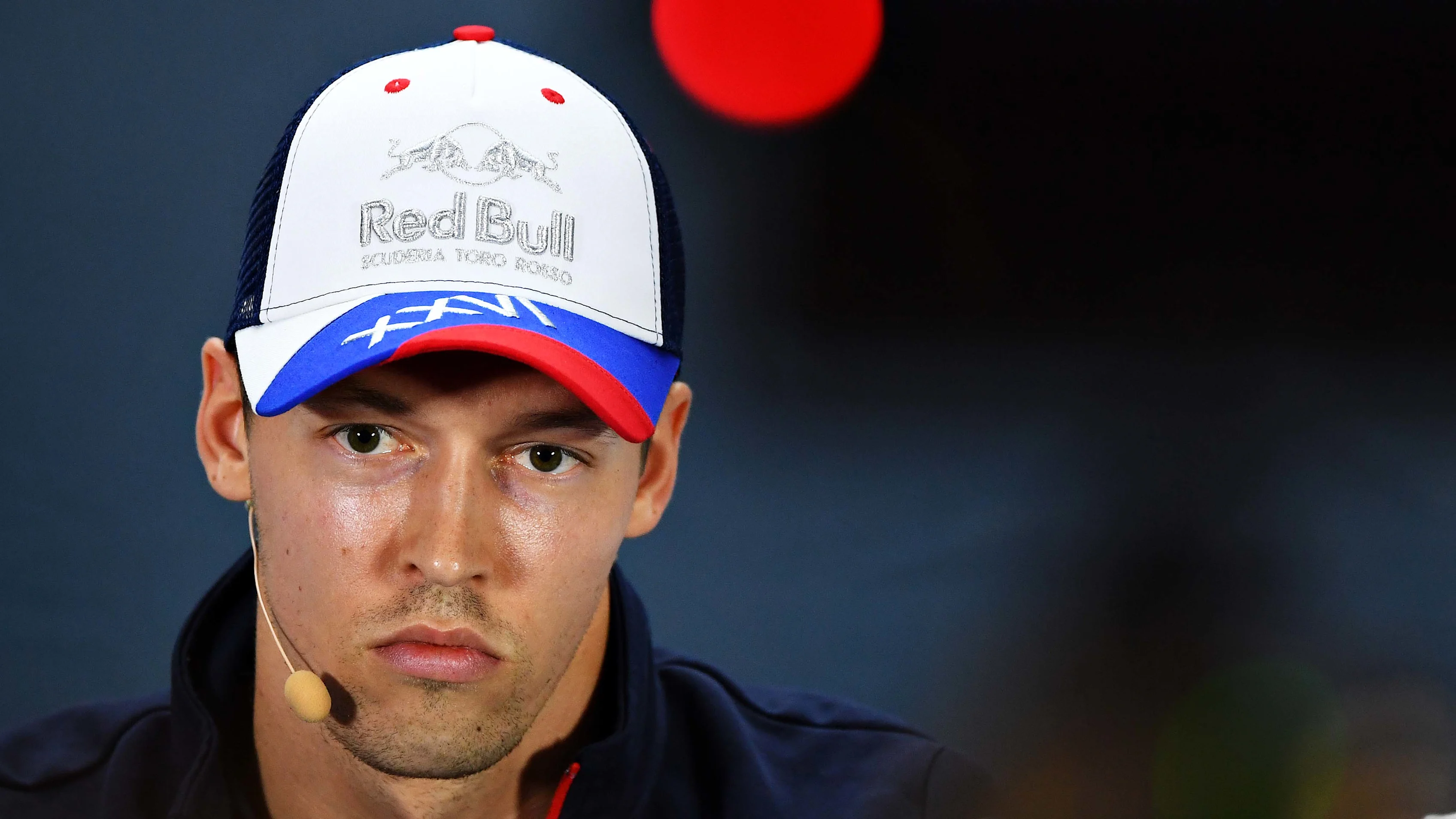 SOCHI, RUSSIA - SEPTEMBER 26: Daniil Kvyat of Russia and Scuderia Toro Rosso looks on in the