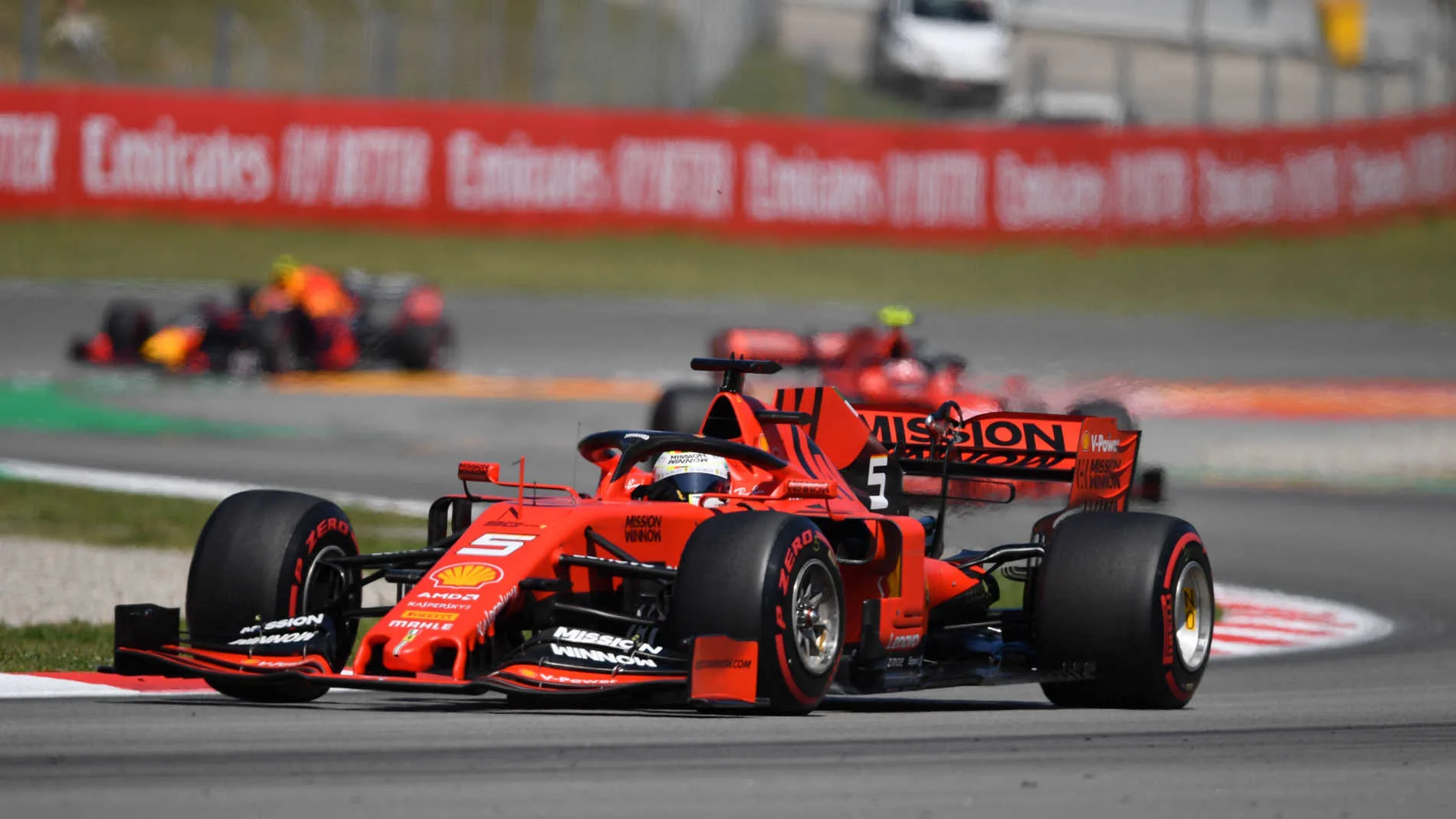 CIRCUIT DE BARCELONA-CATALUNYA, SPAIN - MAY 12: Sebastian Vettel, Ferrari SF90 during the Spanish