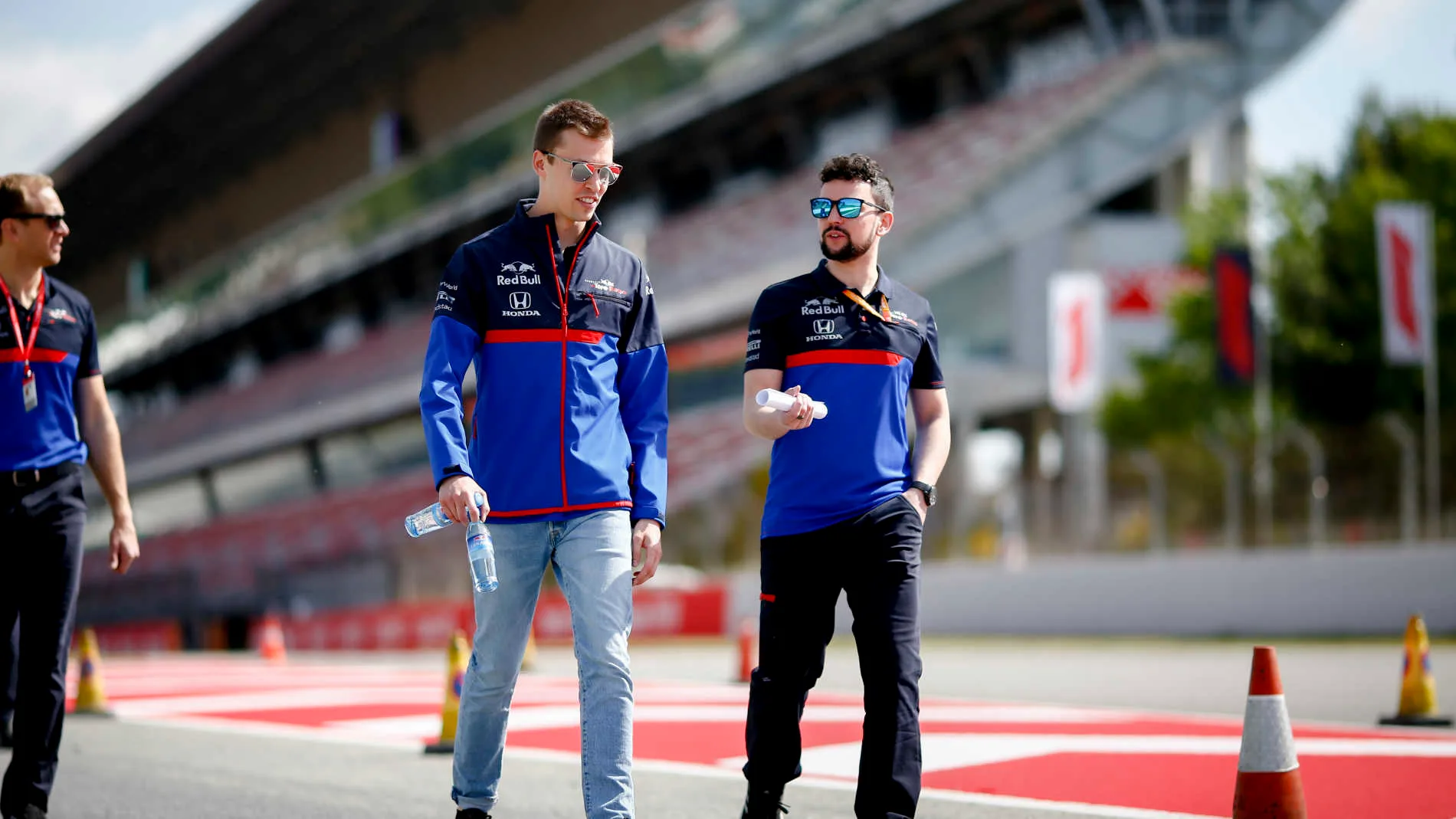 CIRCUIT DE BARCELONA-CATALUNYA, SPAIN - MAY 09: Daniil Kvyat, Toro Rosso walks the track during the