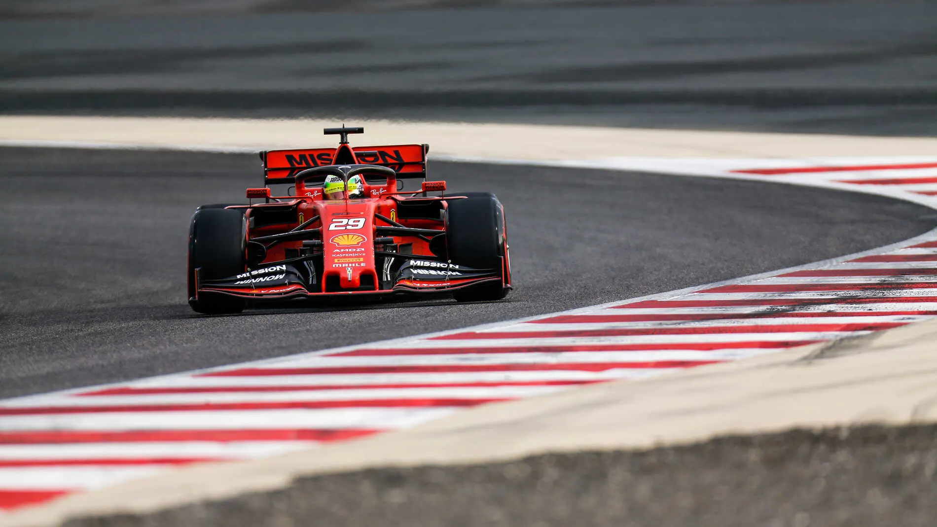 BAHRAIN INTERNATIONAL CIRCUIT, BAHRAIN - APRIL 02: Mick Schumacher, Ferrari SF90 during the Bahrain