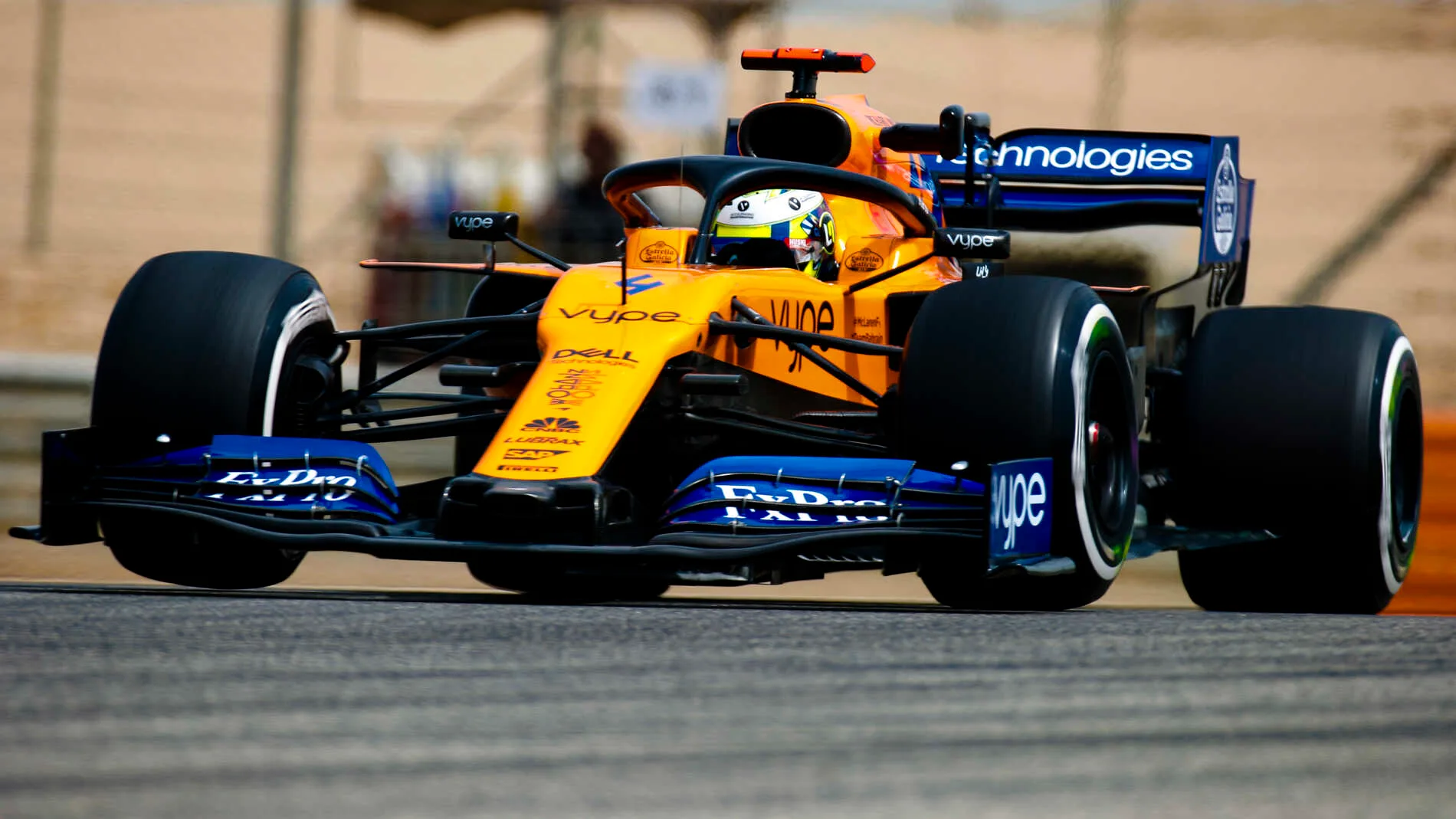 BAHRAIN INTERNATIONAL CIRCUIT, BAHRAIN - APRIL 03: Lando Norris, McLaren MCL34 during the Bahrain