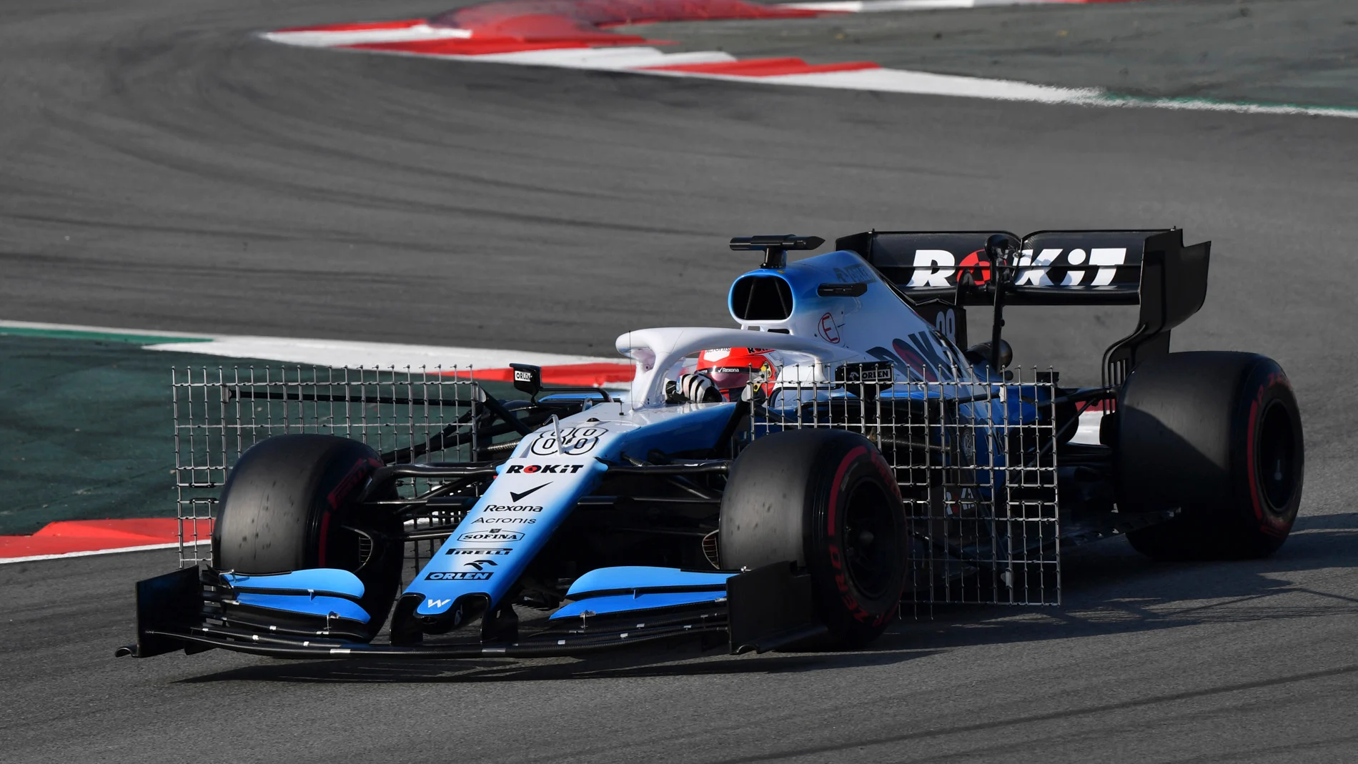 CIRCUIT DE BARCELONA-CATALUNYA, SPAIN - FEBRUARY 21: Robert Kubica, Williams FW42 with aero sensors