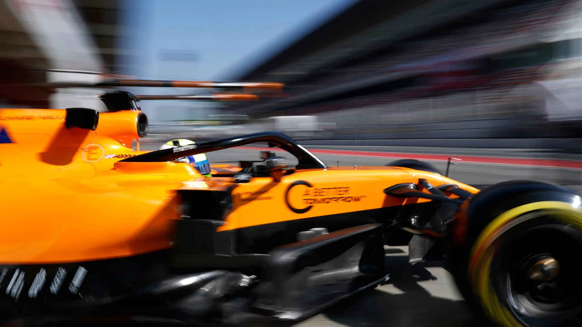 CIRCUIT DE BARCELONA-CATALUNYA, SPAIN - FEBRUARY 21: Lando Norris, McLaren MCL34 during the