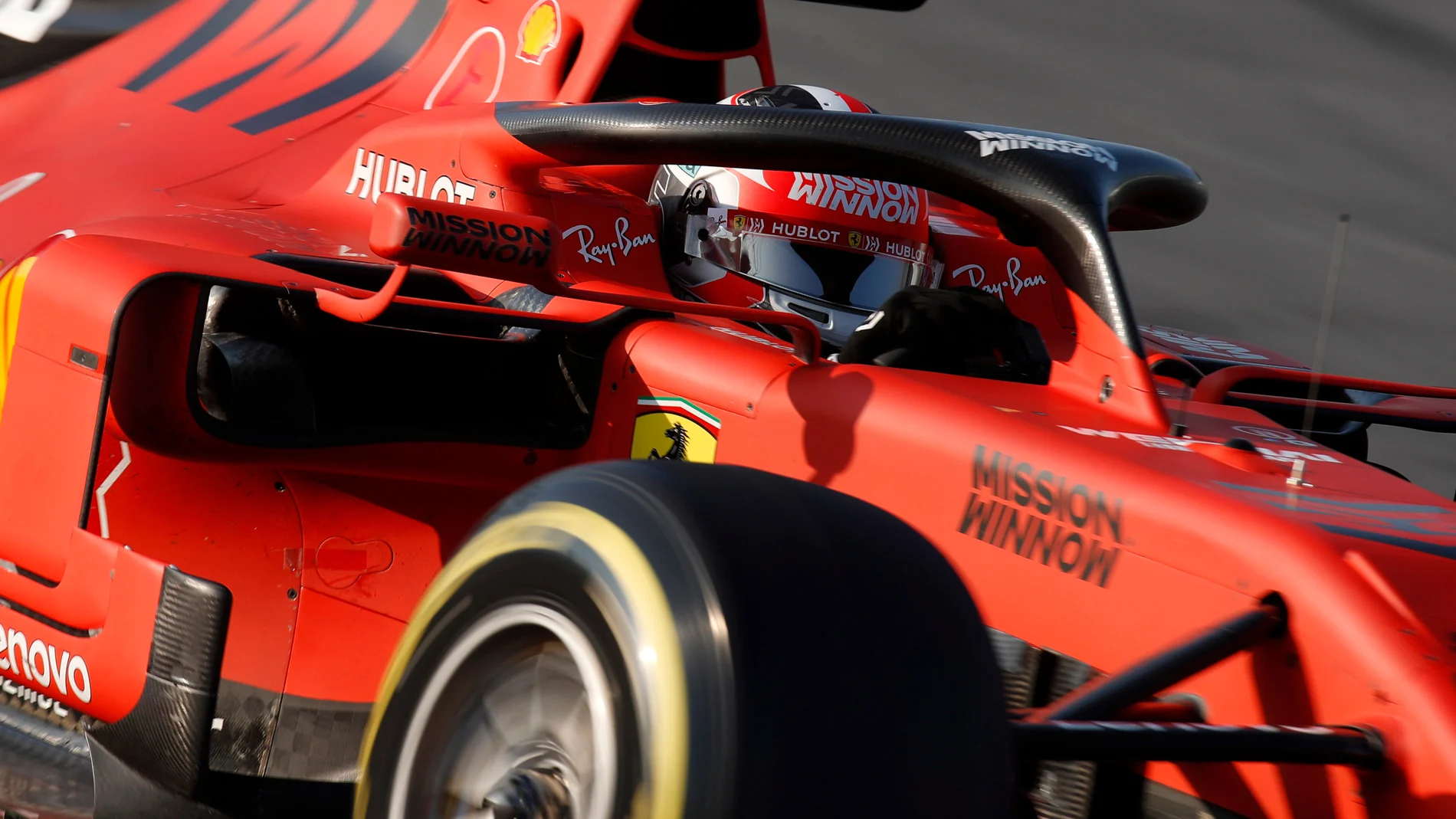 CIRCUIT DE BARCELONA-CATALUNYA, SPAIN - FEBRUARY 21: Charles Leclerc, Ferrari SF90 during the