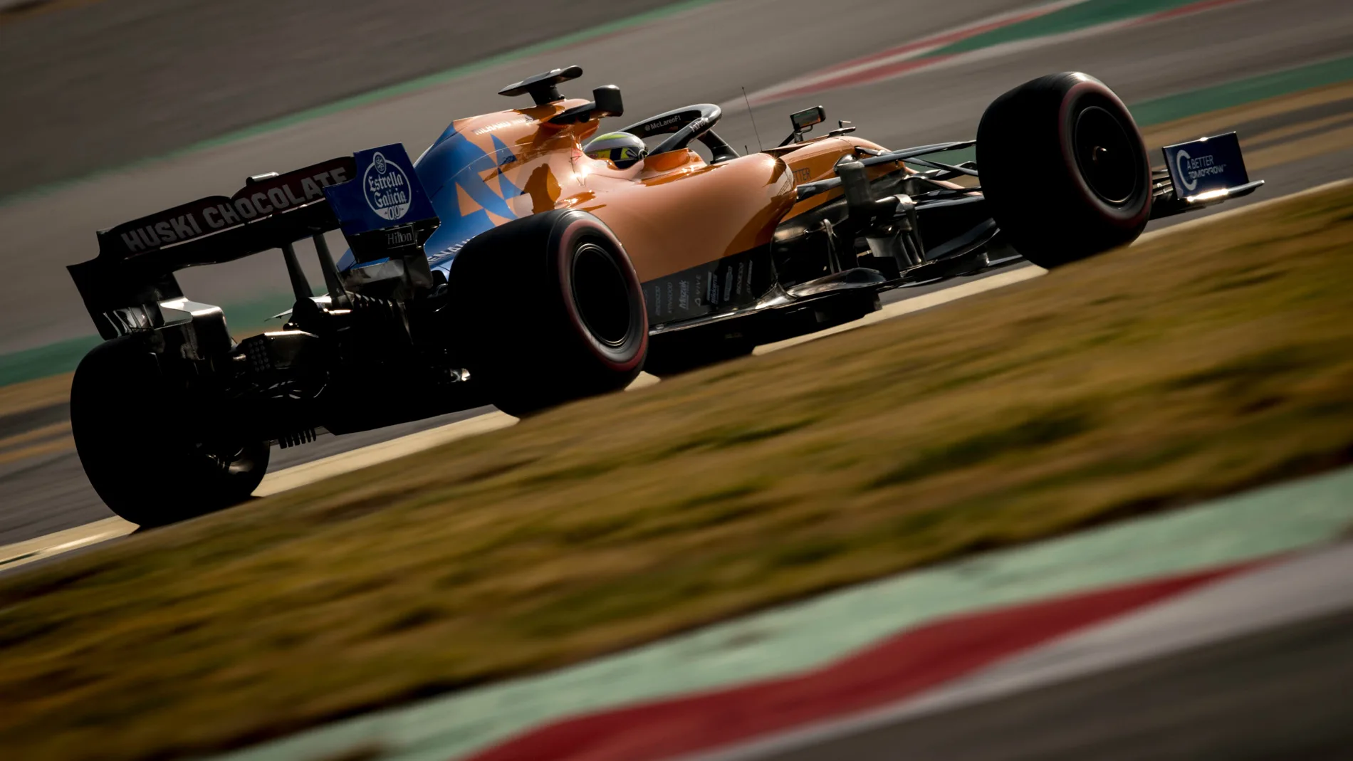 CIRCUIT DE BARCELONA-CATALUNYA, SPAIN - FEBRUARY 21: Lando Norris, McLaren MCL34 during the