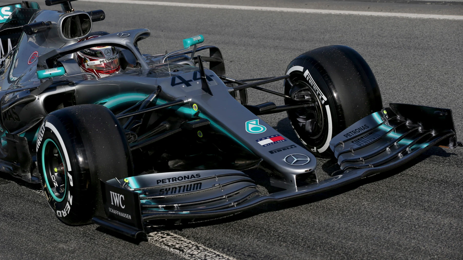 CIRCUIT DE BARCELONA-CATALUNYA, SPAIN - FEBRUARY 18: Lewis Hamilton, Mercedes-AMG F1 W10 EQ Power+