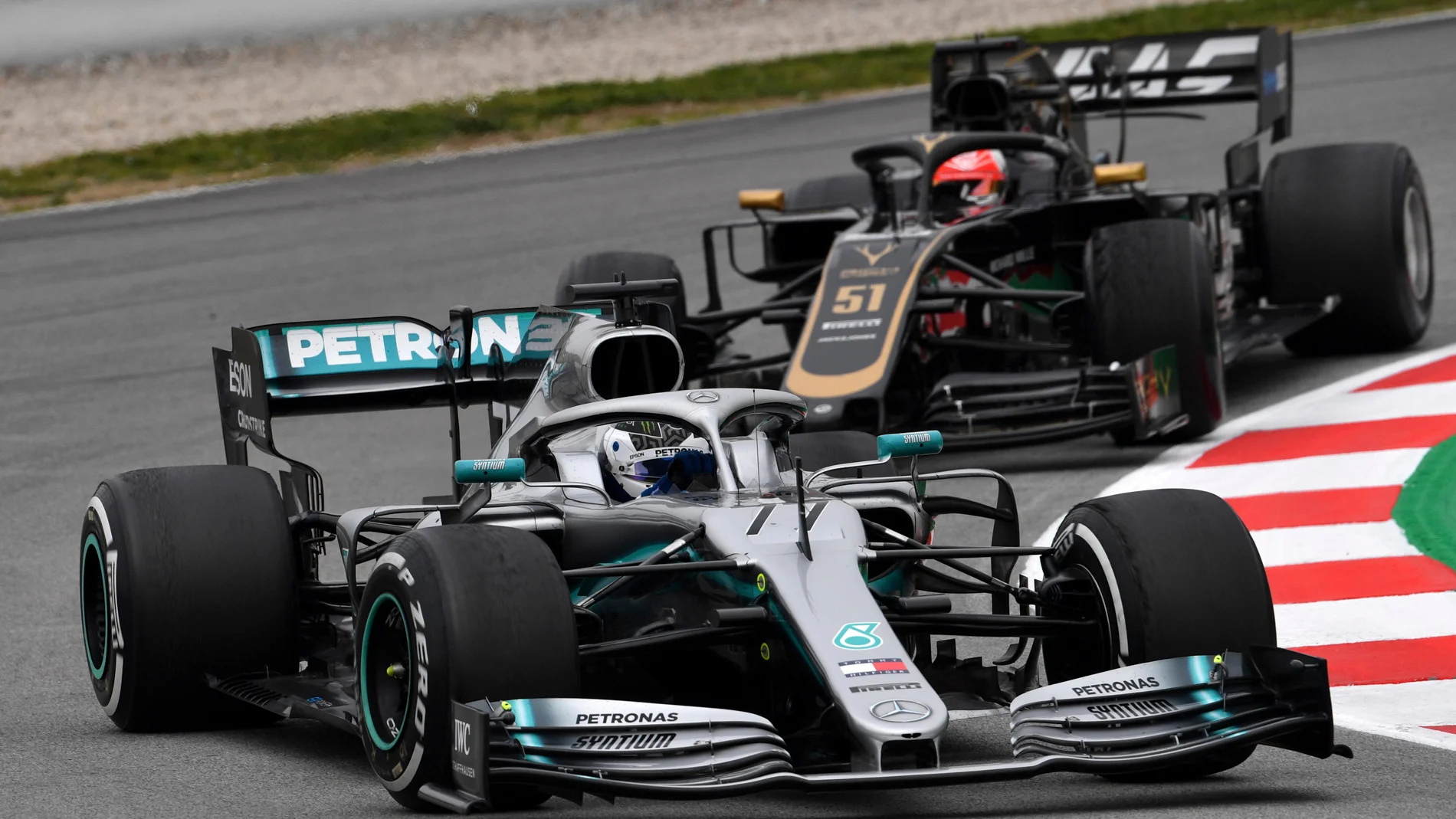 CIRCUIT DE BARCELONA-CATALUNYA, SPAIN - FEBRUARY 20: Valtteri Bottas, Mercedes-AMG F1 W10 EQ Power+