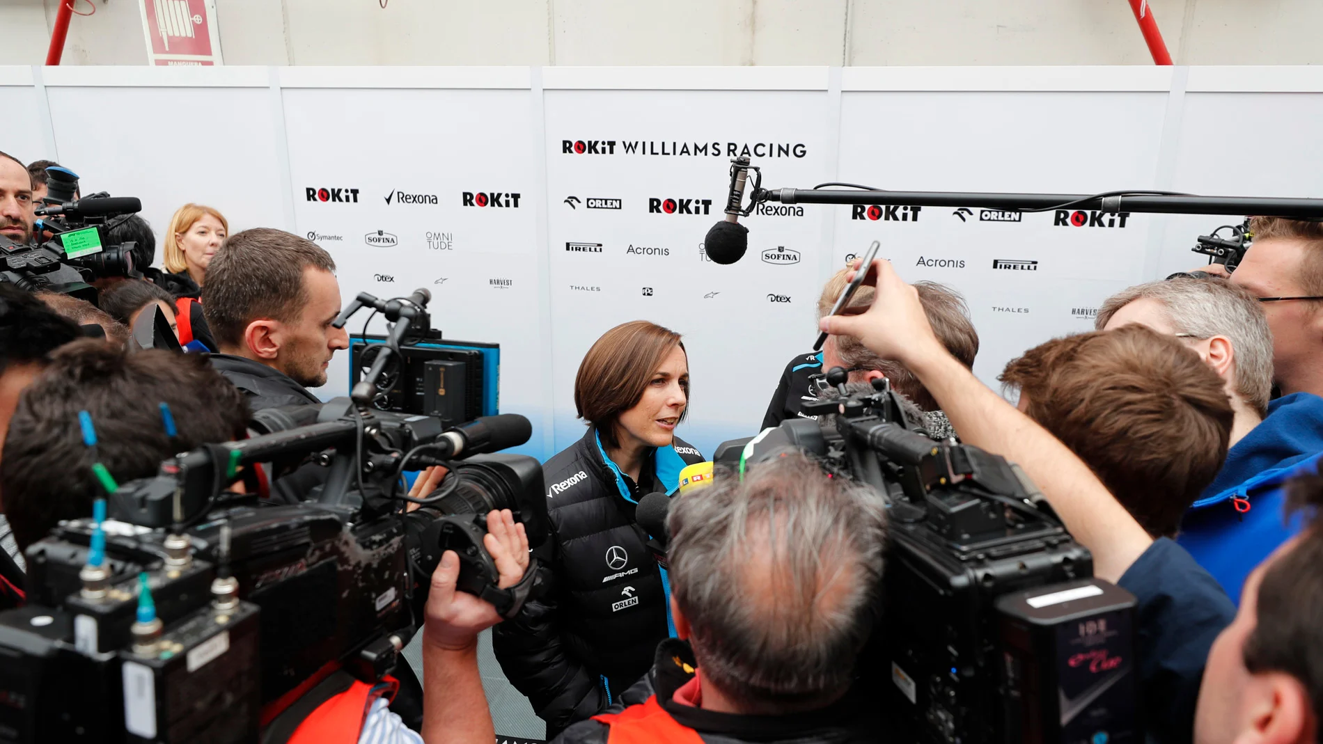 CIRCUIT DE BARCELONA-CATALUNYA, SPAIN - FEBRUARY 20: Claire Williams, Williams Deputy Team