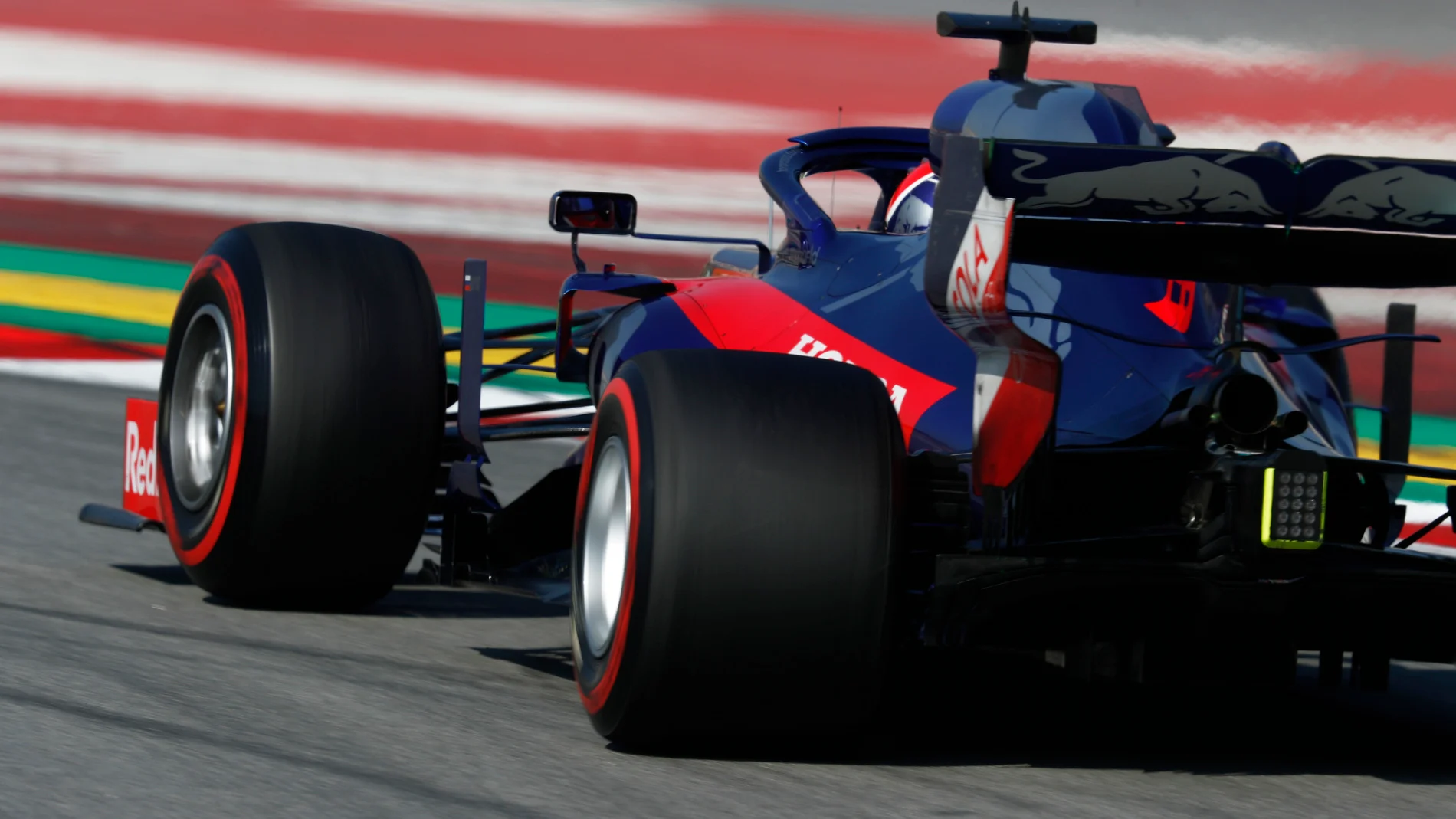 CIRCUIT DE BARCELONA-CATALUNYA, SPAIN - MARCH 01: Daniil Kvyat, Scuderia Toro Rosso STR14 during
