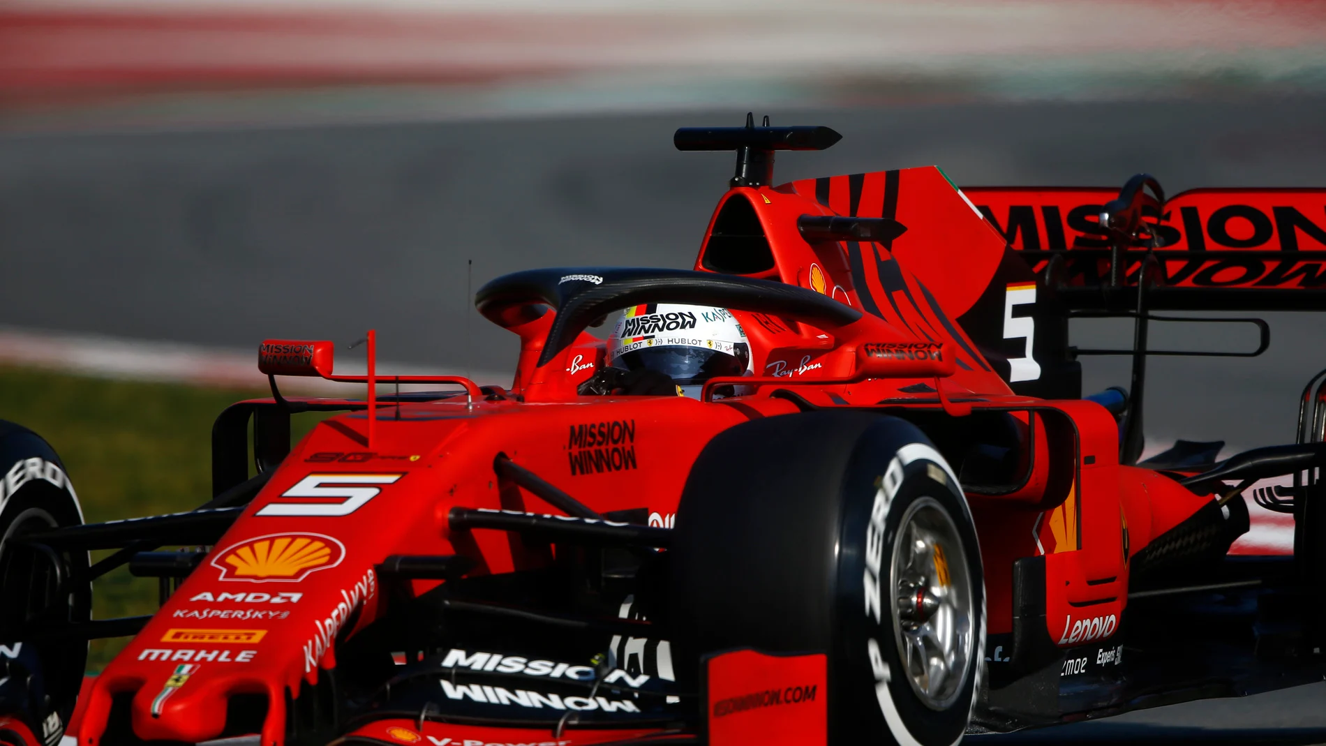 CIRCUIT DE BARCELONA-CATALUNYA, SPAIN - MARCH 01: Sebastian Vettel, Ferrari SF90 during the
