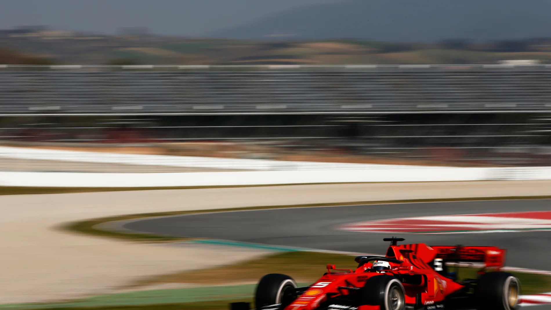 CIRCUIT DE BARCELONA-CATALUNYA, SPAIN - MARCH 01: Sebastian Vettel, Ferrari SF90 during the
