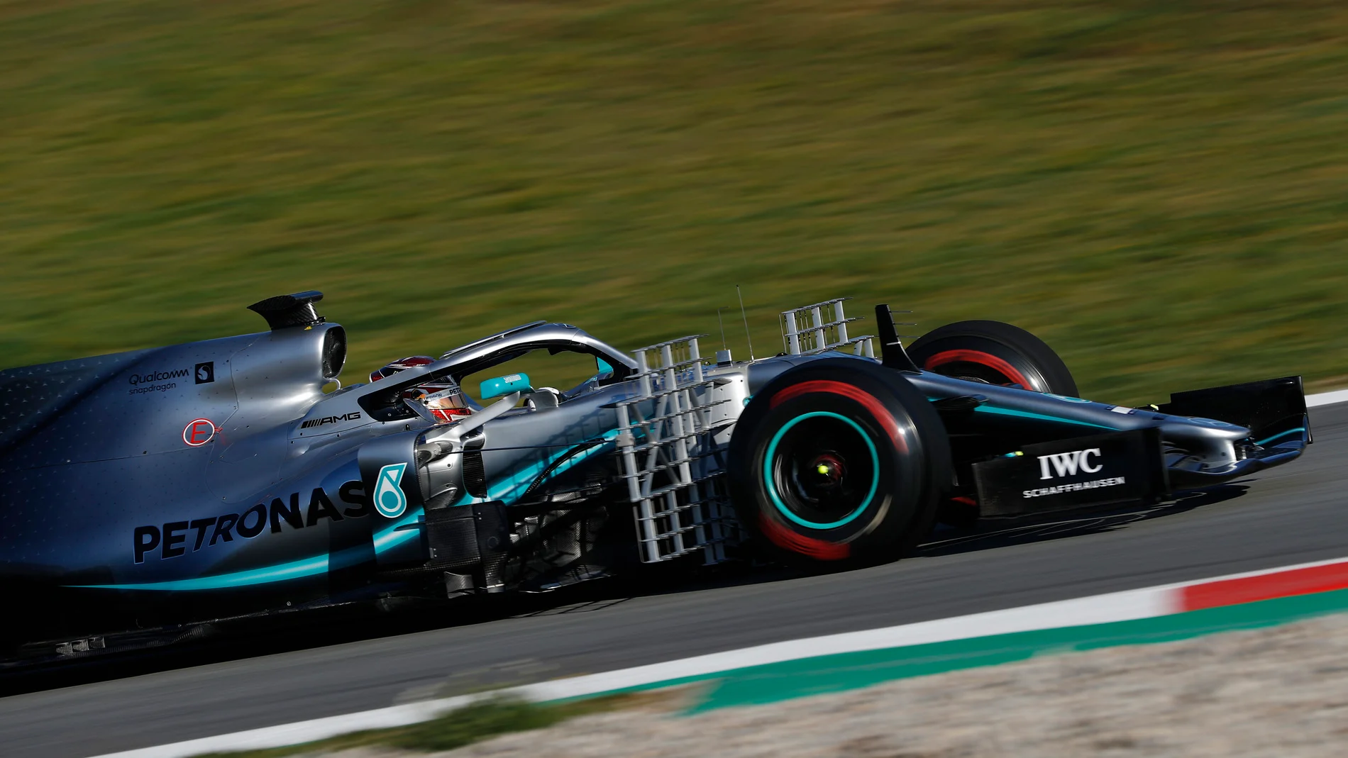 CIRCUIT DE BARCELONA-CATALUNYA, SPAIN - FEBRUARY 26: Lewis Hamilton, Mercedes-AMG F1 W10 EQ Power+