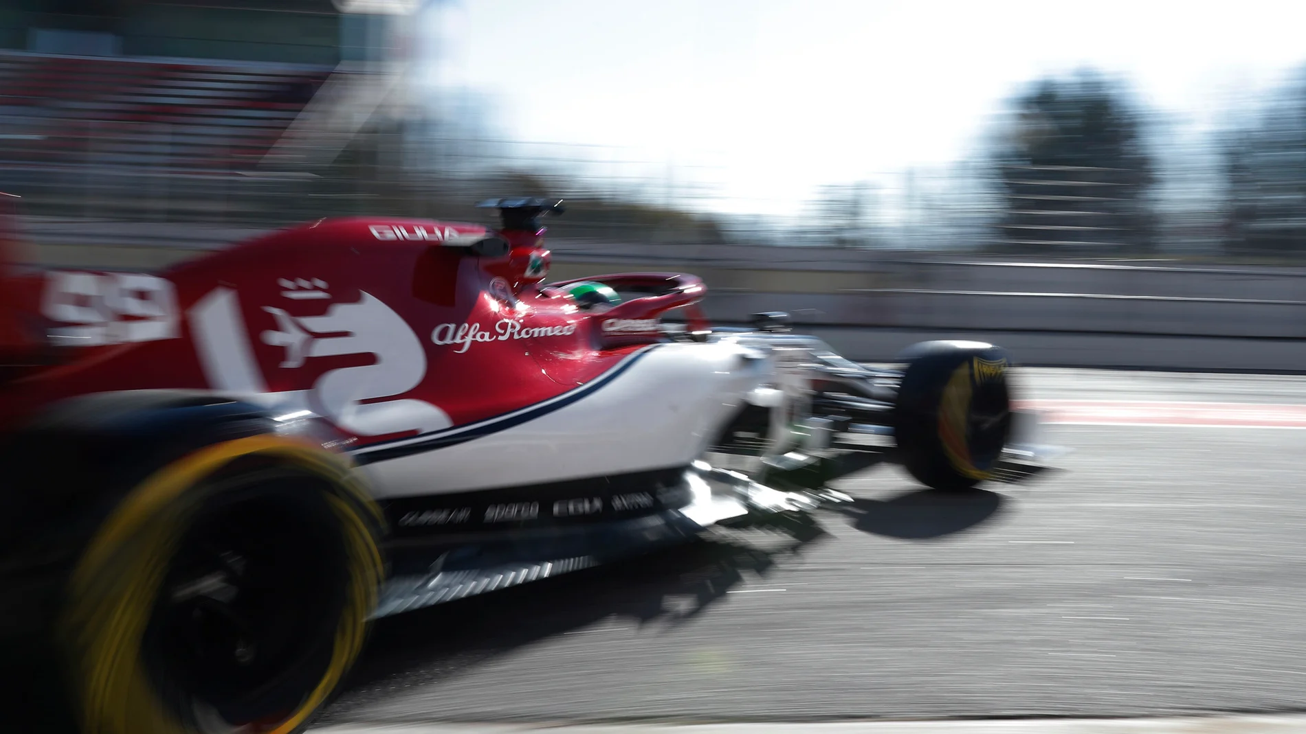 CIRCUIT DE BARCELONA-CATALUNYA, SPAIN - FEBRUARY 26: Antonio Giovinazzi, Alfa Romeo Racing C38