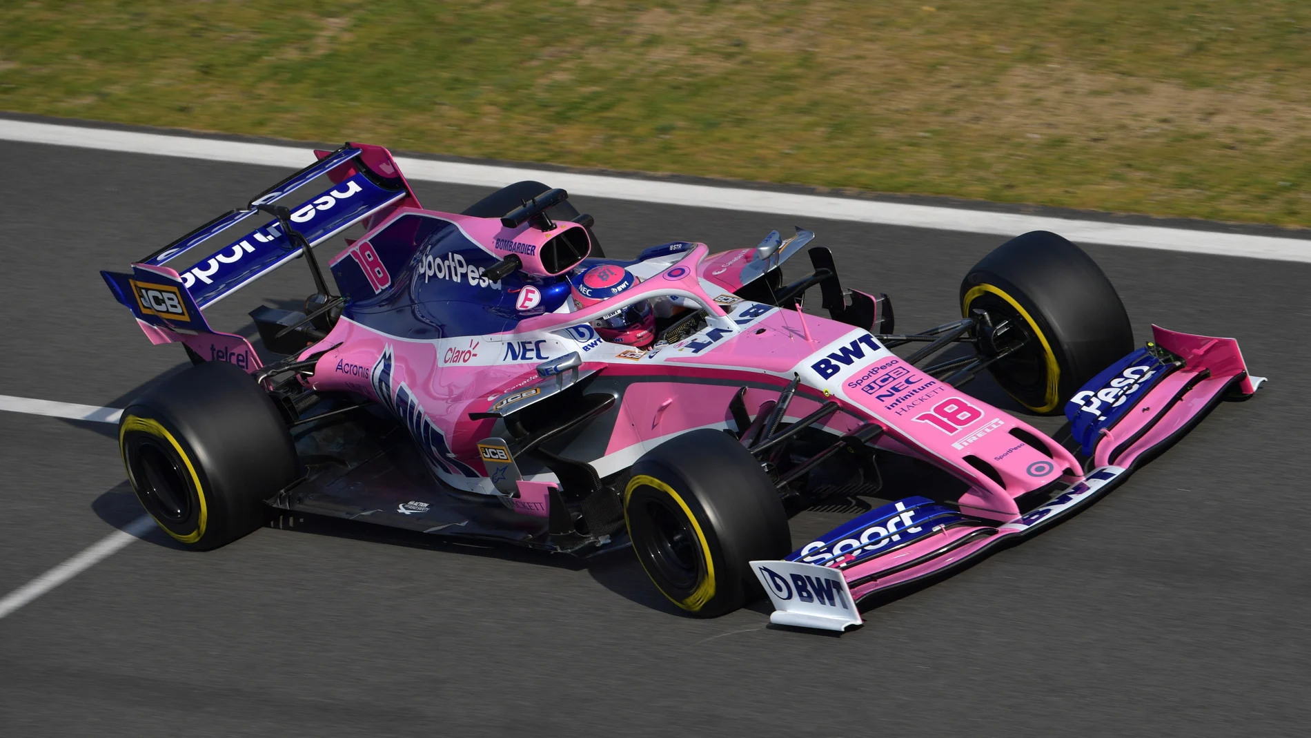 CIRCUIT DE BARCELONA-CATALUNYA, SPAIN - FEBRUARY 26: Lance Stroll, SportPesa Racing Point F1 Team