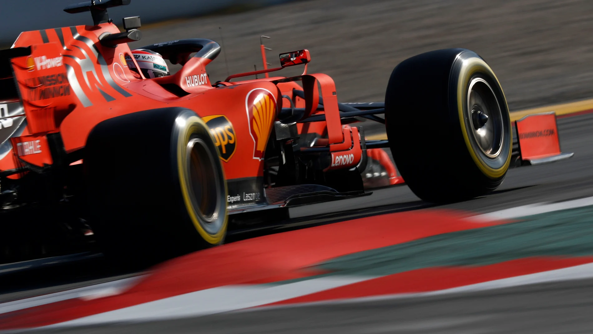 CIRCUIT DE BARCELONA-CATALUNYA, SPAIN - FEBRUARY 28: Charles Leclerc, Ferrari SF90 during the