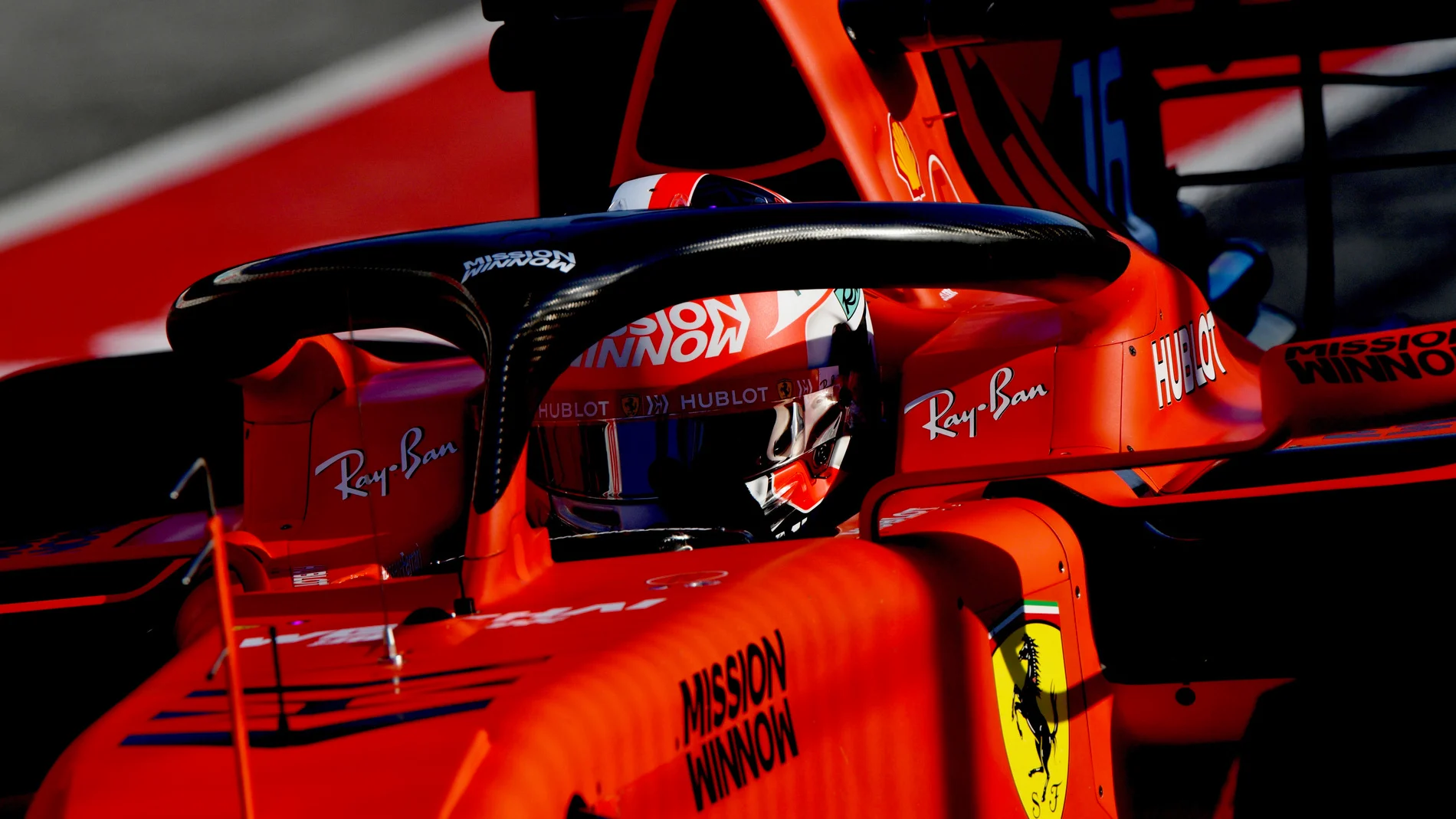 CIRCUIT DE BARCELONA-CATALUNYA, SPAIN - FEBRUARY 28: Charles Leclerc, Ferrari SF90 during the