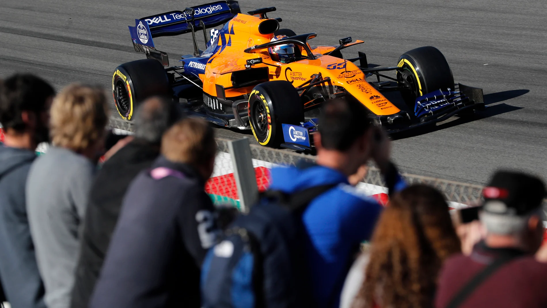 CIRCUIT DE BARCELONA-CATALUNYA, SPAIN - FEBRUARY 27: Carlos Sainz Jr, McLaren MCL34 during the