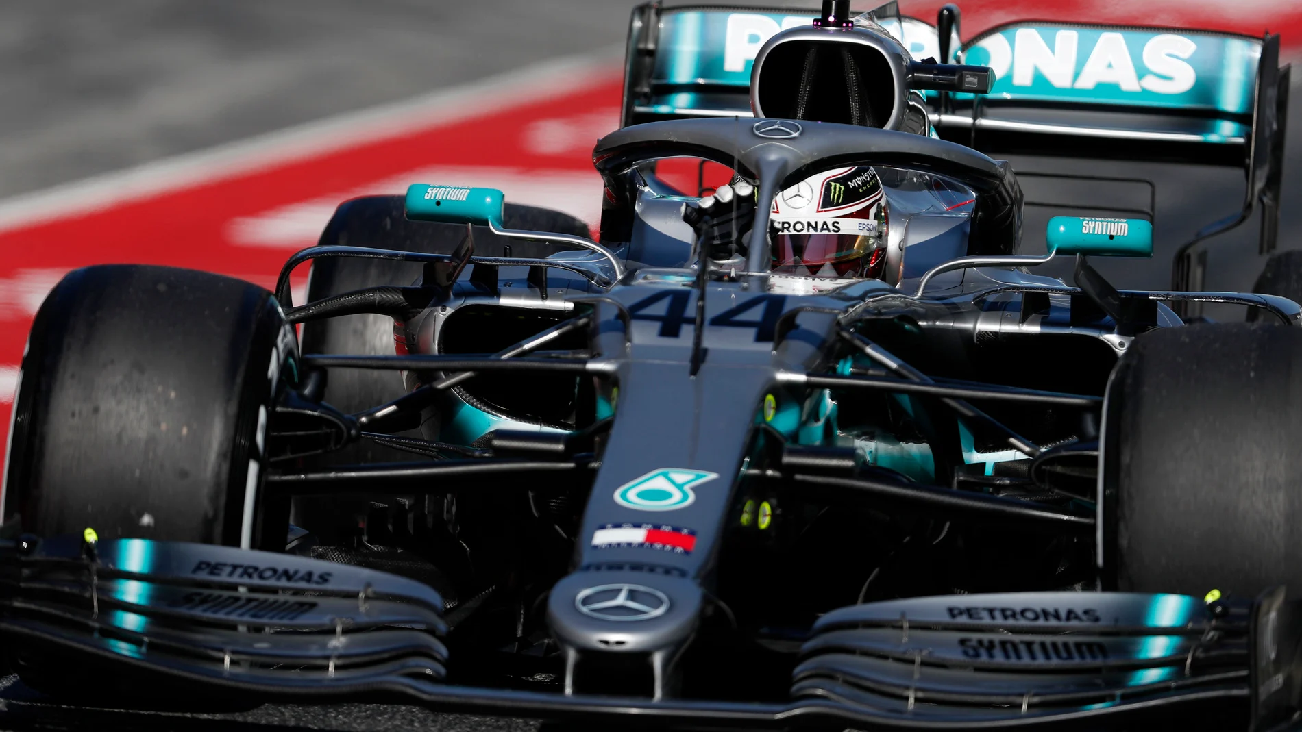 CIRCUIT DE BARCELONA-CATALUNYA, SPAIN - FEBRUARY 27: Lewis Hamilton, Mercedes-AMG F1 W10 EQ Power+