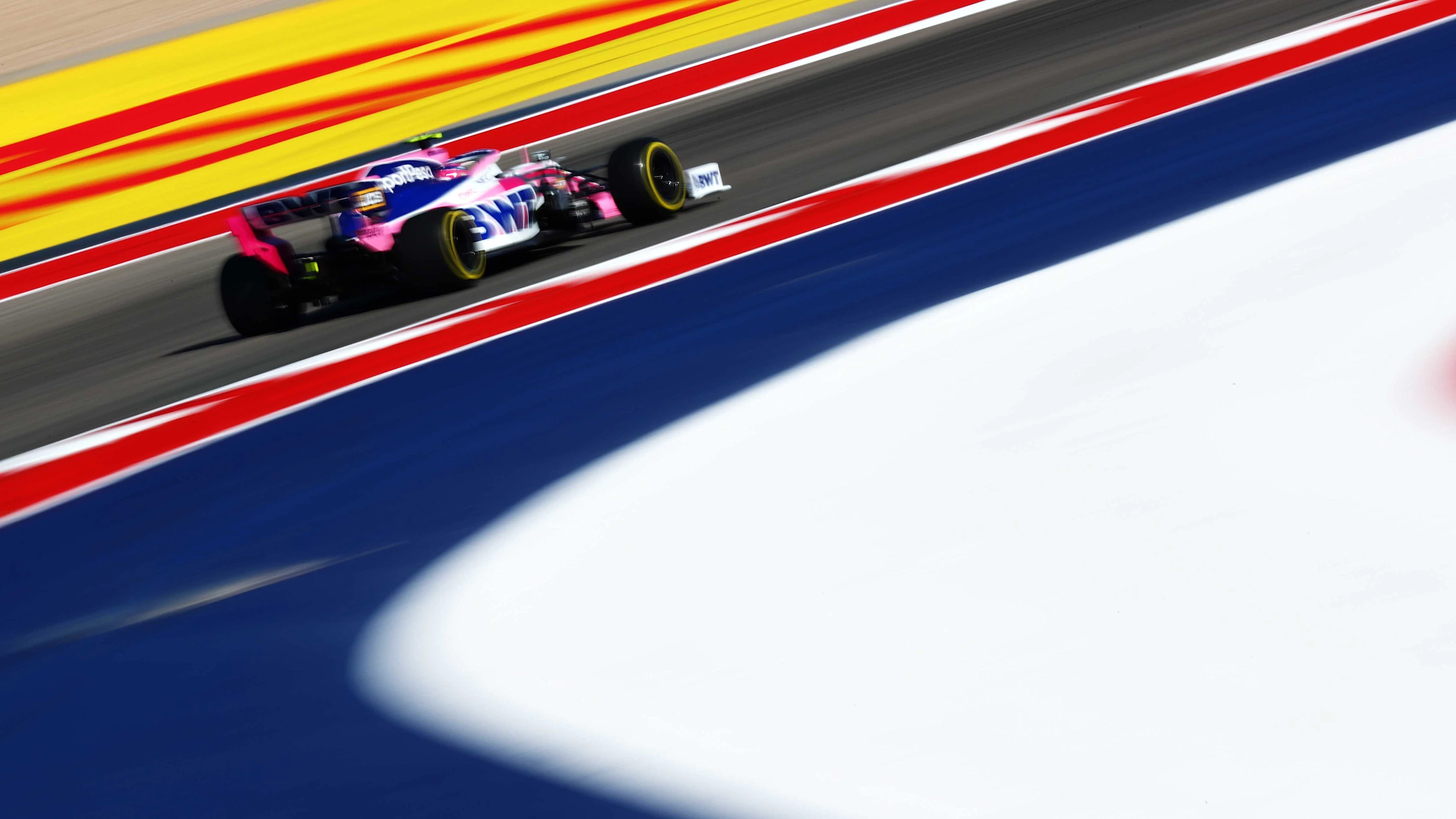 AUSTIN, TEXAS - NOVEMBER 01: Lance Stroll of Canada driving the (18) Racing Point RP19 Mercedes on