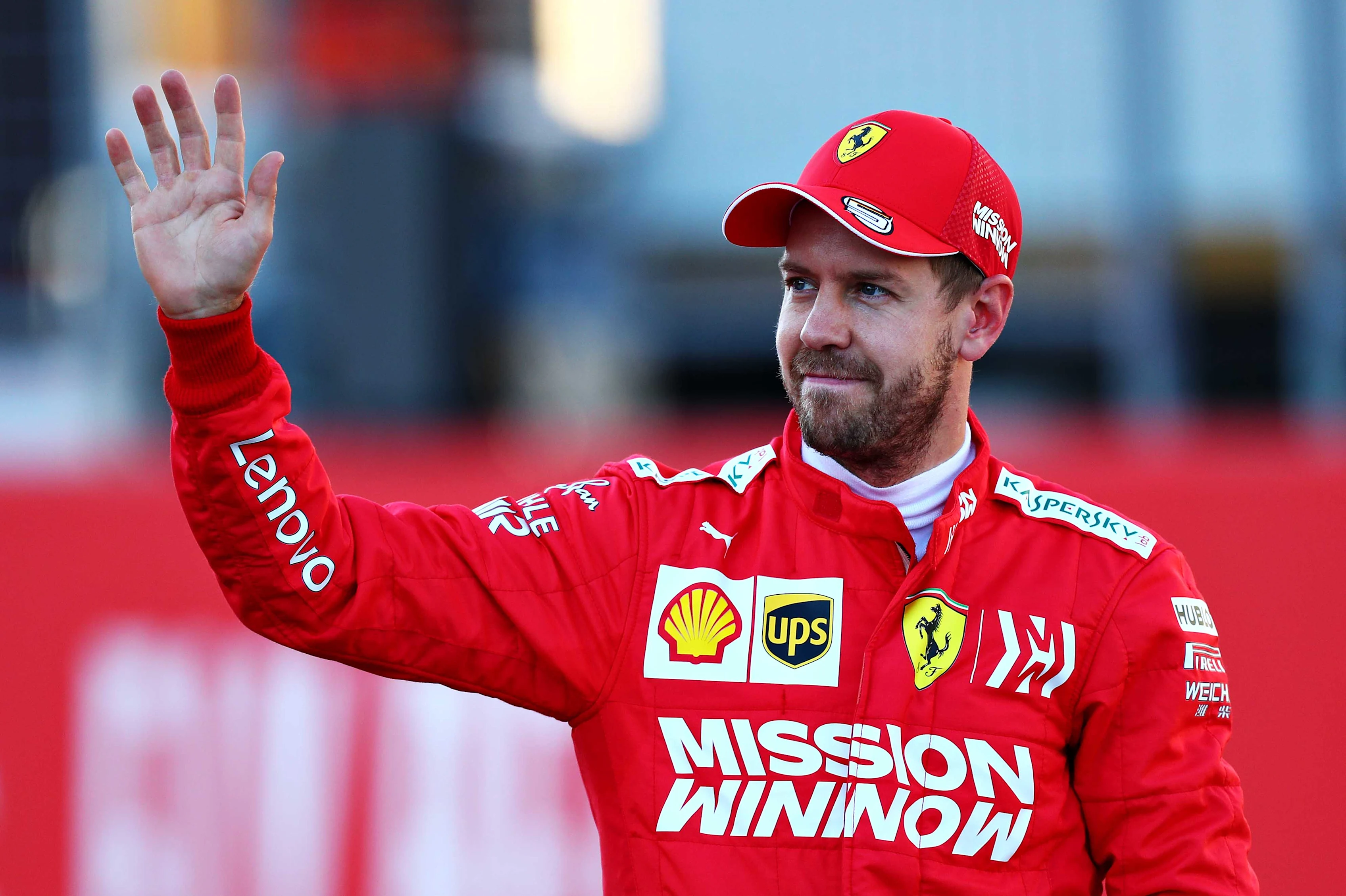 AUSTIN, TEXAS - NOVEMBER 02: Second place qualifier Sebastian Vettel of Germany and Ferrari