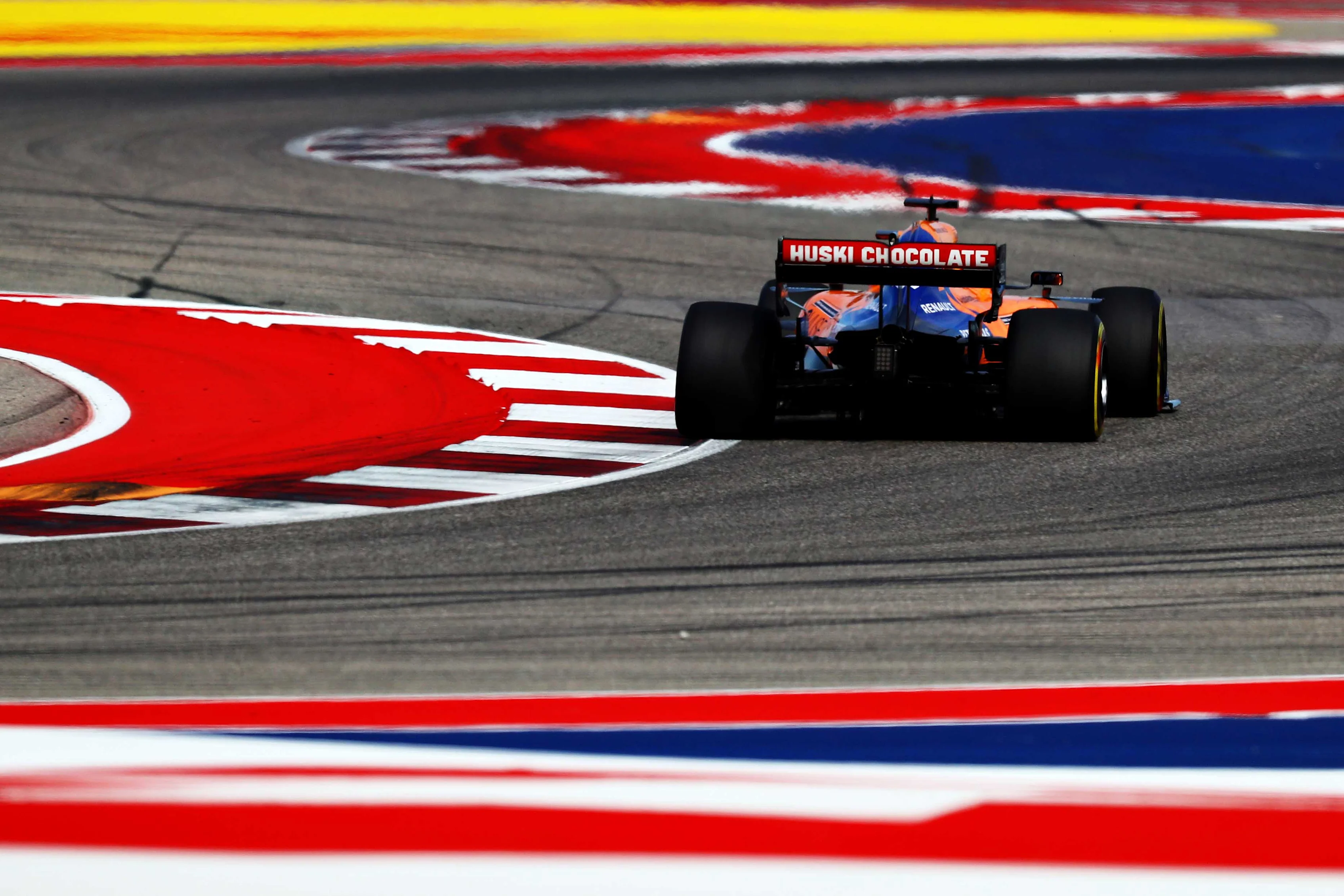 AUSTIN, TEXAS - NOVEMBER 02: Carlos Sainz of Spain driving the (55) McLaren F1 Team MCL34 Renault