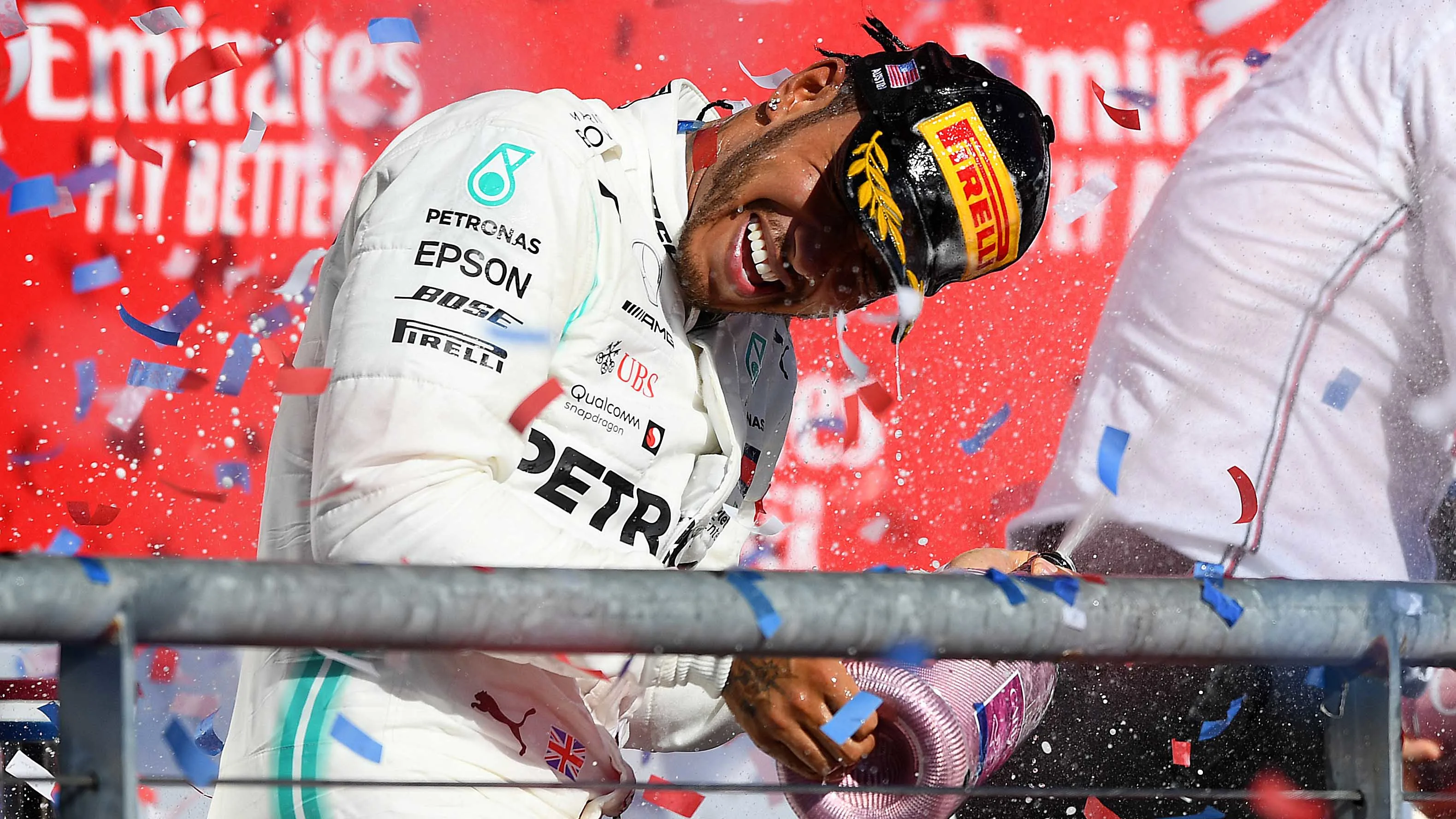 AUSTIN, TEXAS - NOVEMBER 03: 2019 Formula One World Drivers Champion Lewis Hamilton of Great