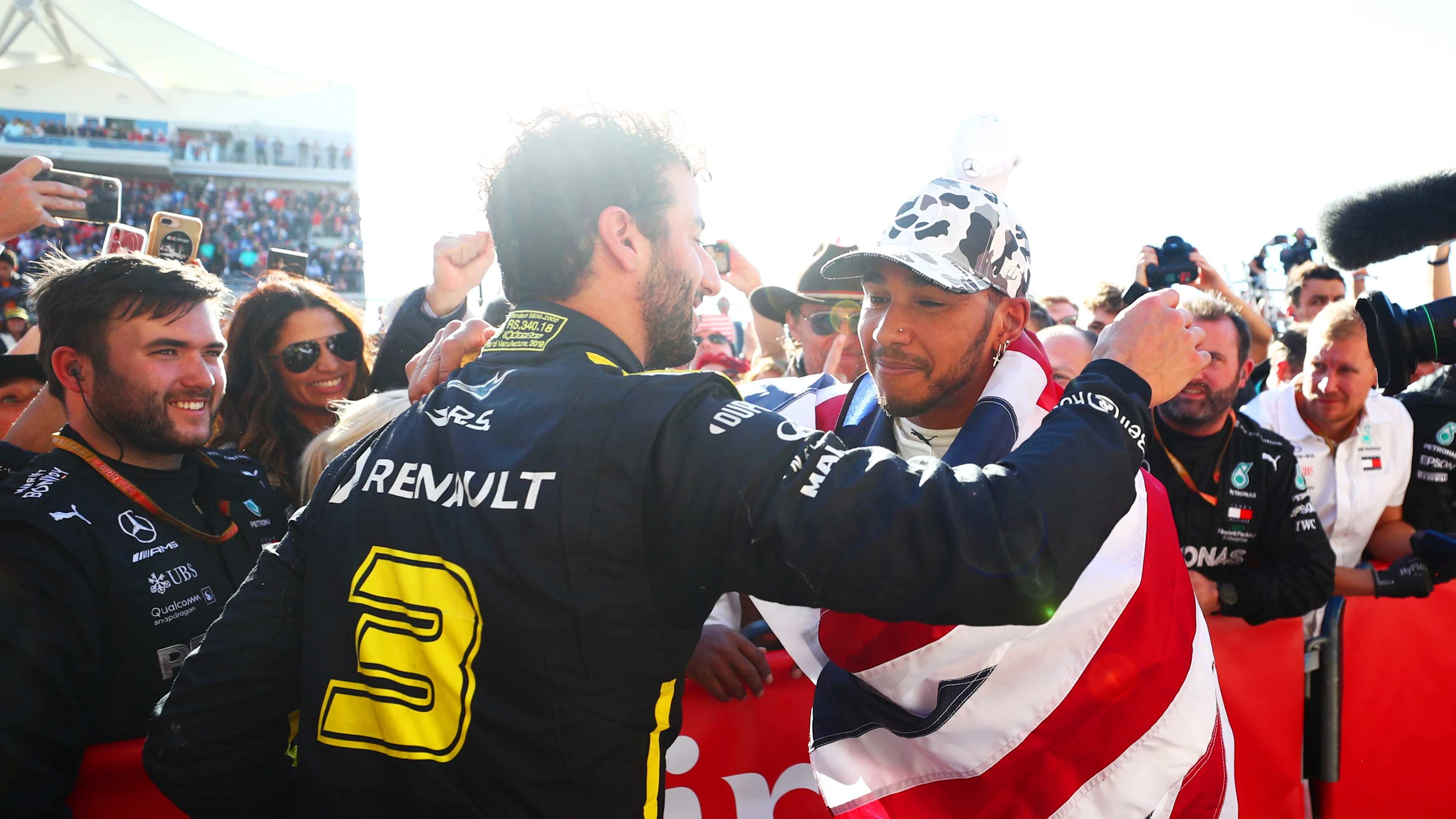 AUSTIN, TEXAS - NOVEMBER 03: 2019 Formula One World Drivers Champion Lewis Hamilton of Great