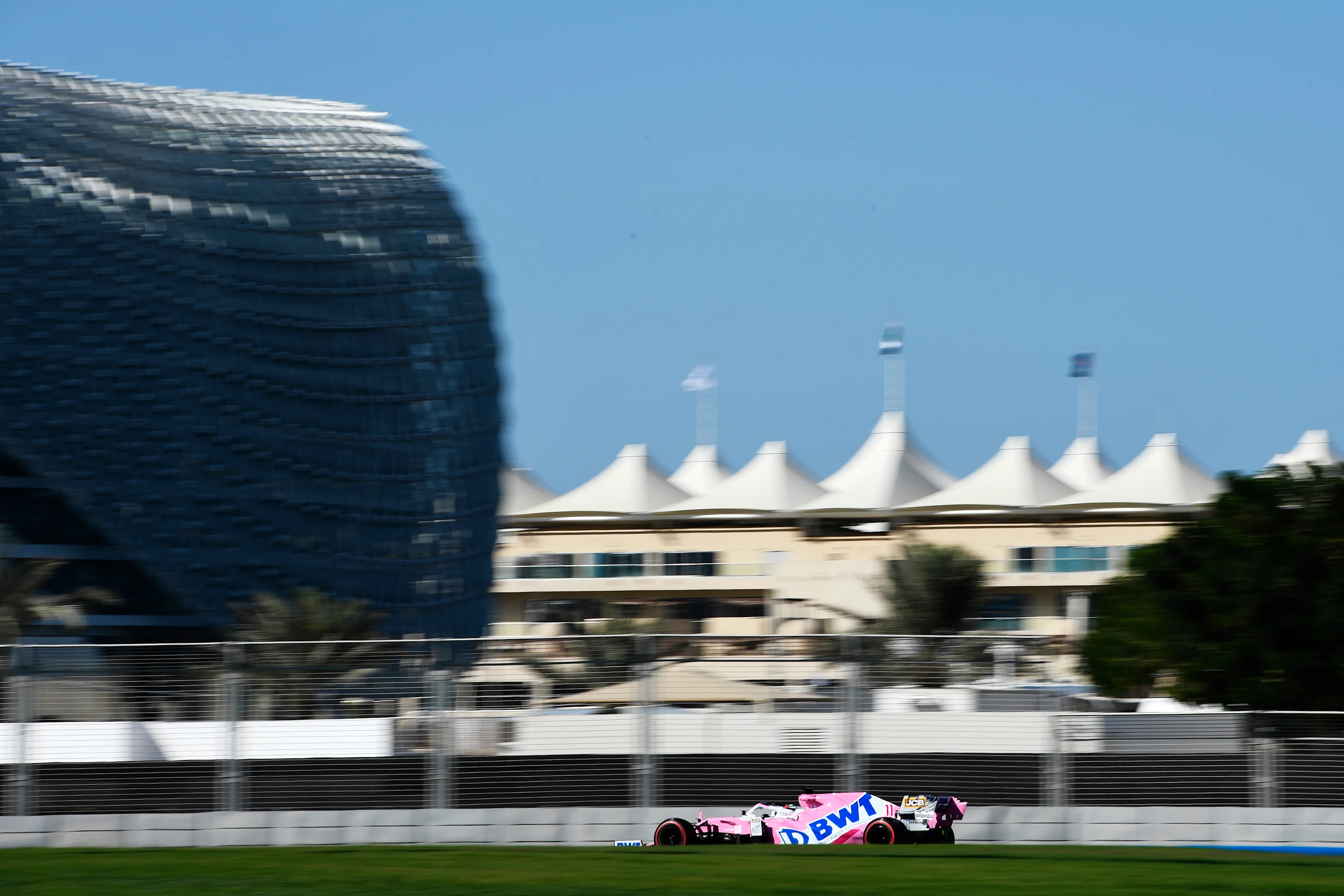 ABU DHABI, UNITED ARAB EMIRATES - DECEMBER 11: Sergio Perez of Mexico driving the (11) Racing Point