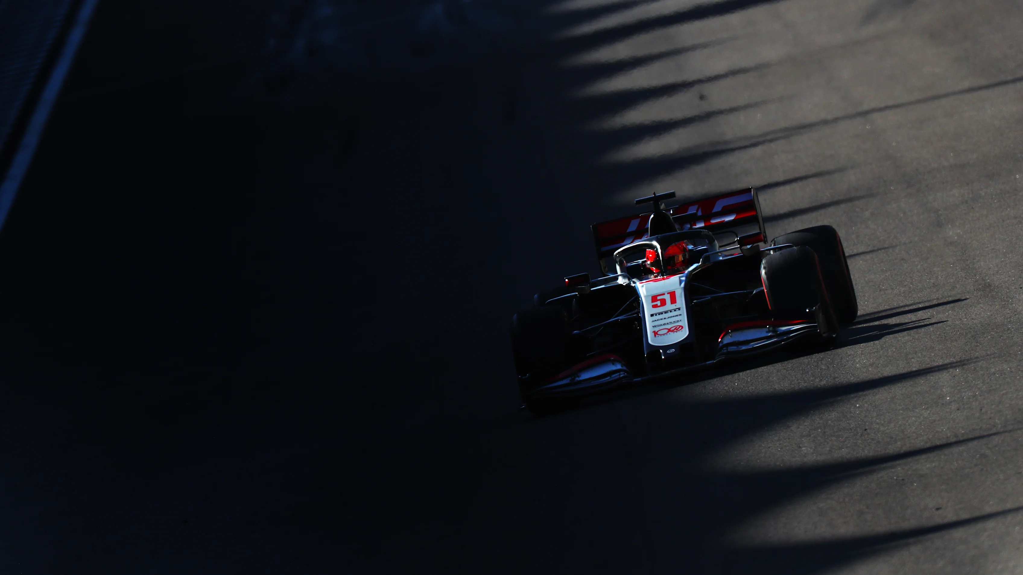 ABU DHABI, UNITED ARAB EMIRATES - DECEMBER 11: Pietro Fittipaldi of Brazil driving the (51) Haas F1 Team VF-20 Ferrari on track during practice ahead of the F1 Grand Prix of Abu Dhabi at Yas Marina Circuit on December 11, 2020 in Abu Dhabi, United Arab Emirates. (Photo by Dan Istitene - Formula 1/Formula 1 via Getty Images)