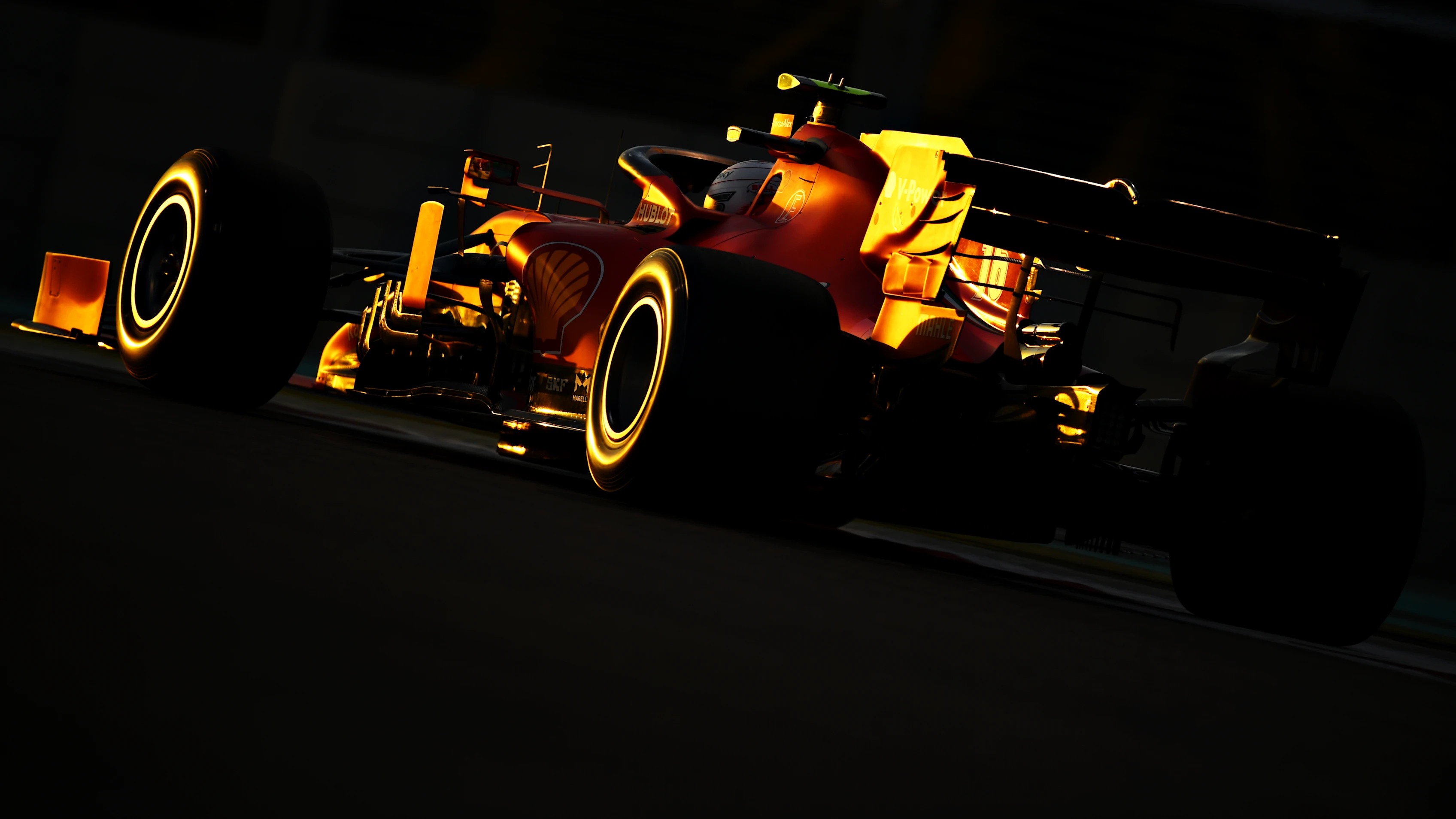 ABU DHABI, UNITED ARAB EMIRATES - DECEMBER 11: Charles Leclerc of Monaco driving the (16) Scuderia