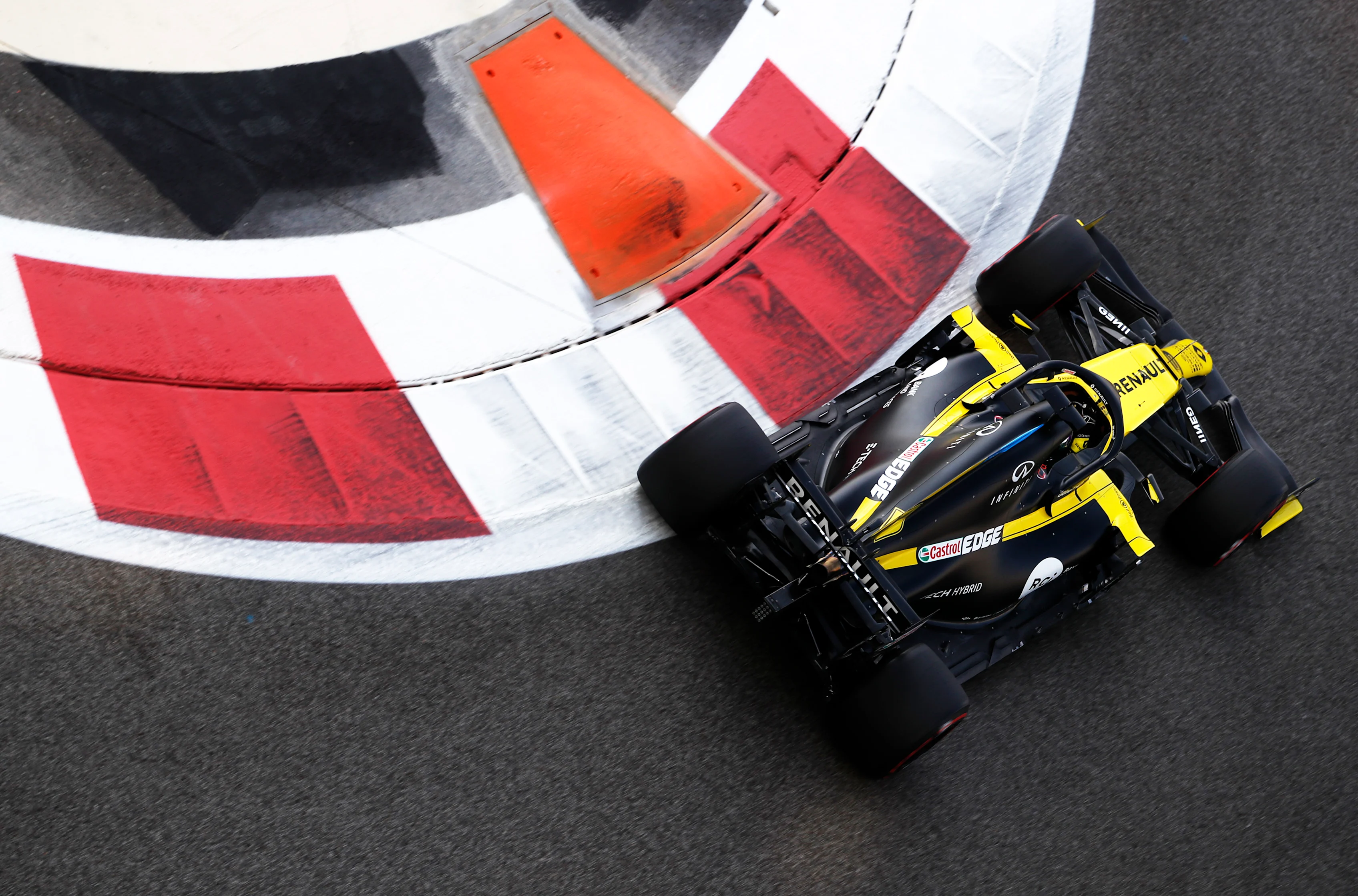 ABU DHABI, UNITED ARAB EMIRATES - DECEMBER 12: Daniel Ricciardo of Australia driving the (3) Renault Sport Formula One Team RS20 on track during final practice ahead of the F1 Grand Prix of Abu Dhabi at Yas Marina Circuit on December 12, 2020 in Abu Dhabi, United Arab Emirates. (Photo by Hamad I Mohammed - Pool/Getty Images)