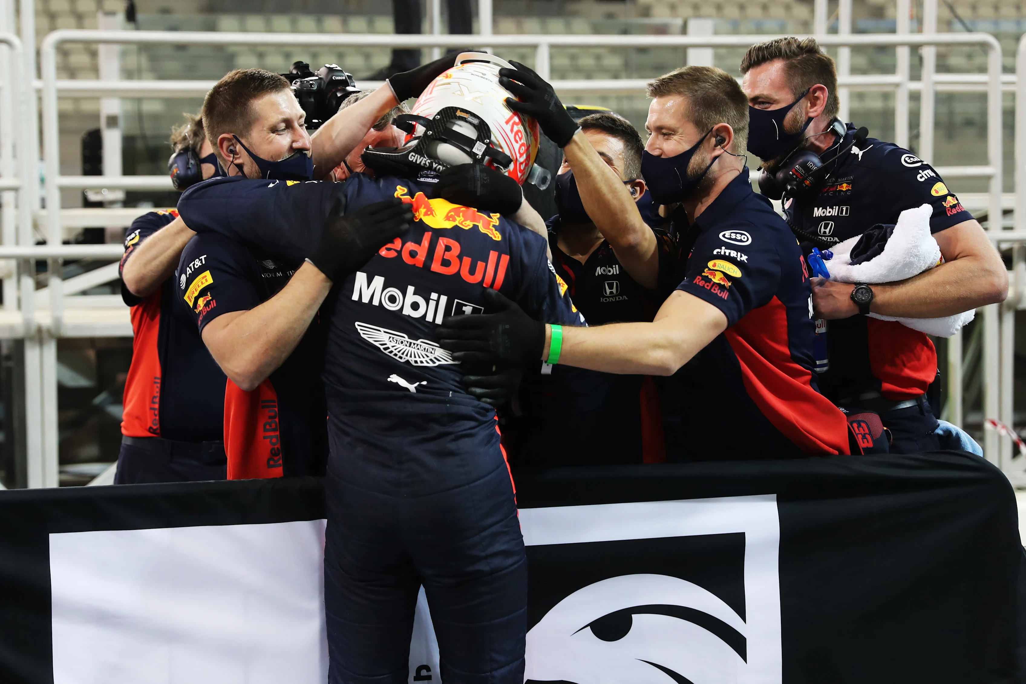 ABU DHABI, UNITED ARAB EMIRATES - DECEMBER 12: Pole position qualifier Max Verstappen of