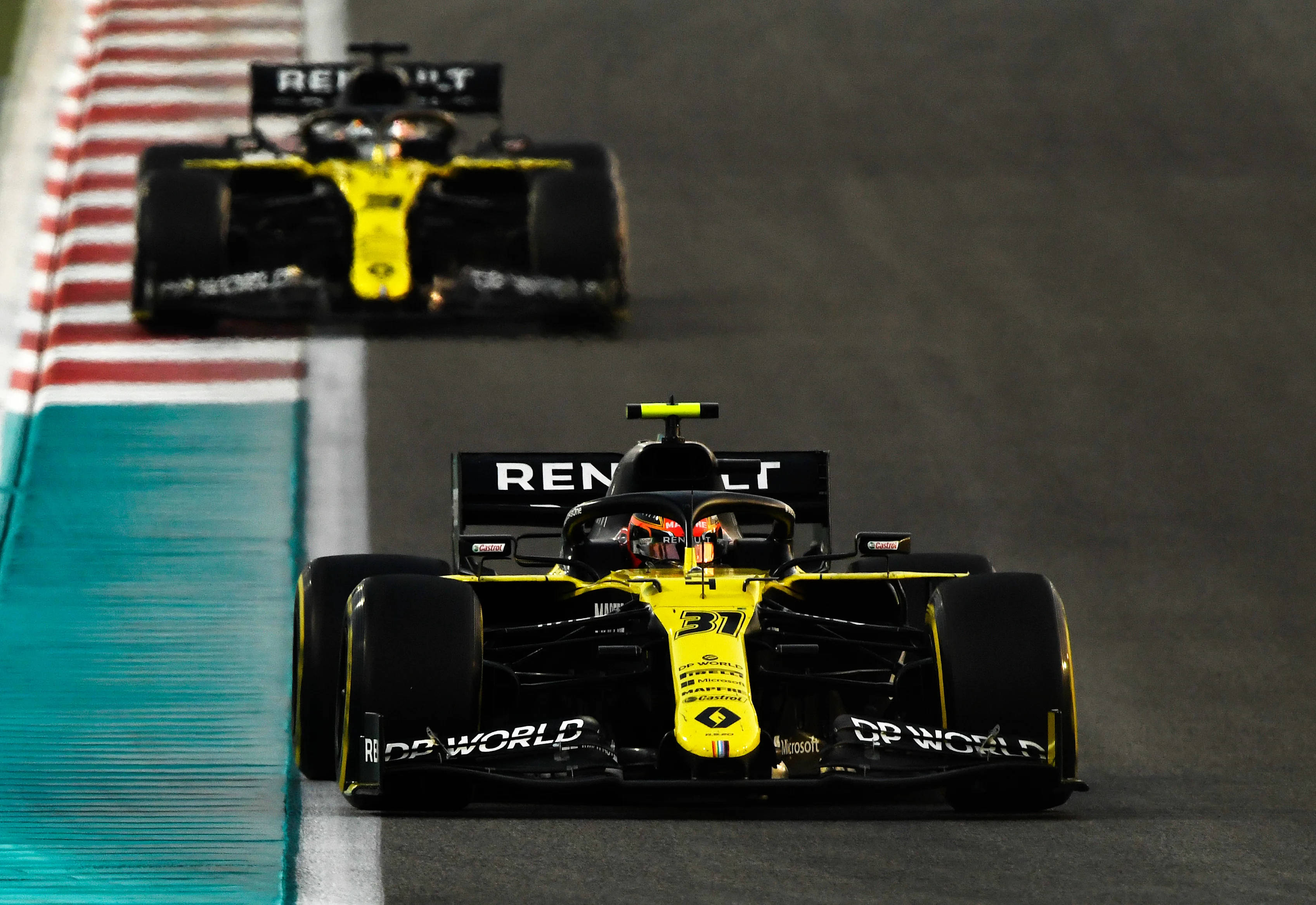 ABU DHABI, UNITED ARAB EMIRATES - DECEMBER 13: Esteban Ocon of France driving the (31) Renault