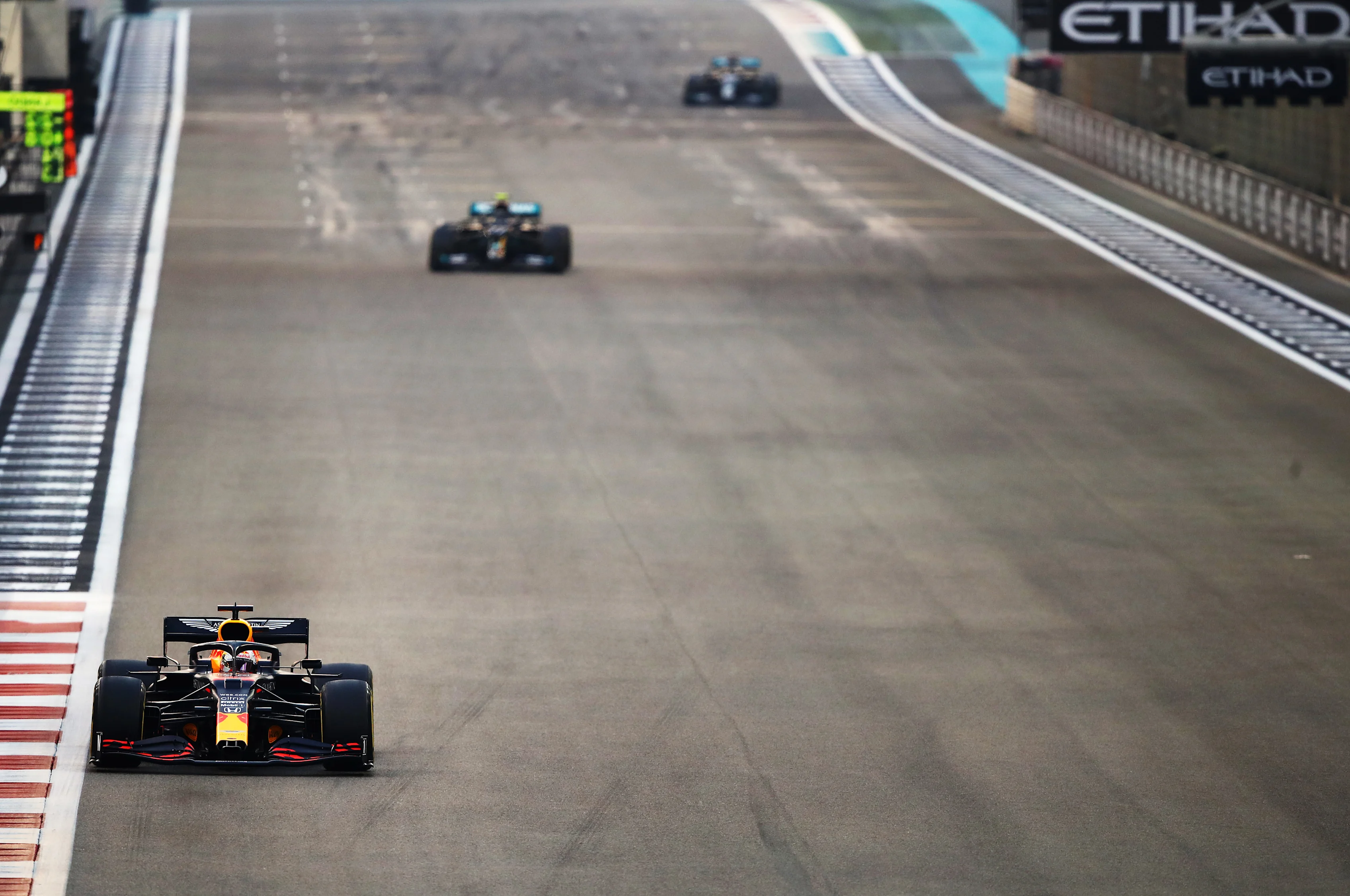 ABU DHABI, UNITED ARAB EMIRATES - DECEMBER 13: Max Verstappen of the Netherlands driving the (33)