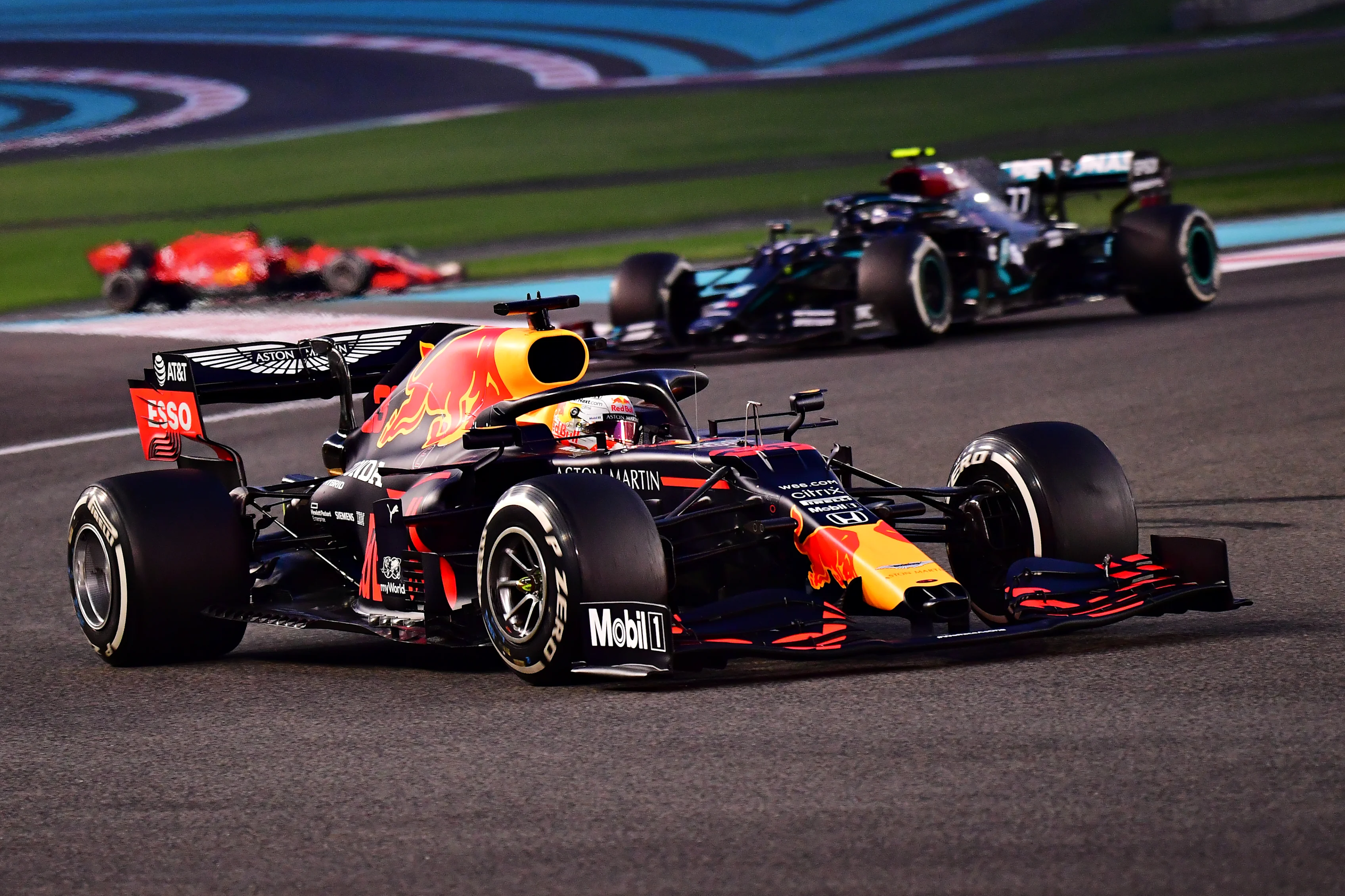 ABU DHABI, UNITED ARAB EMIRATES - DECEMBER 13: Max Verstappen of the Netherlands driving the (33)