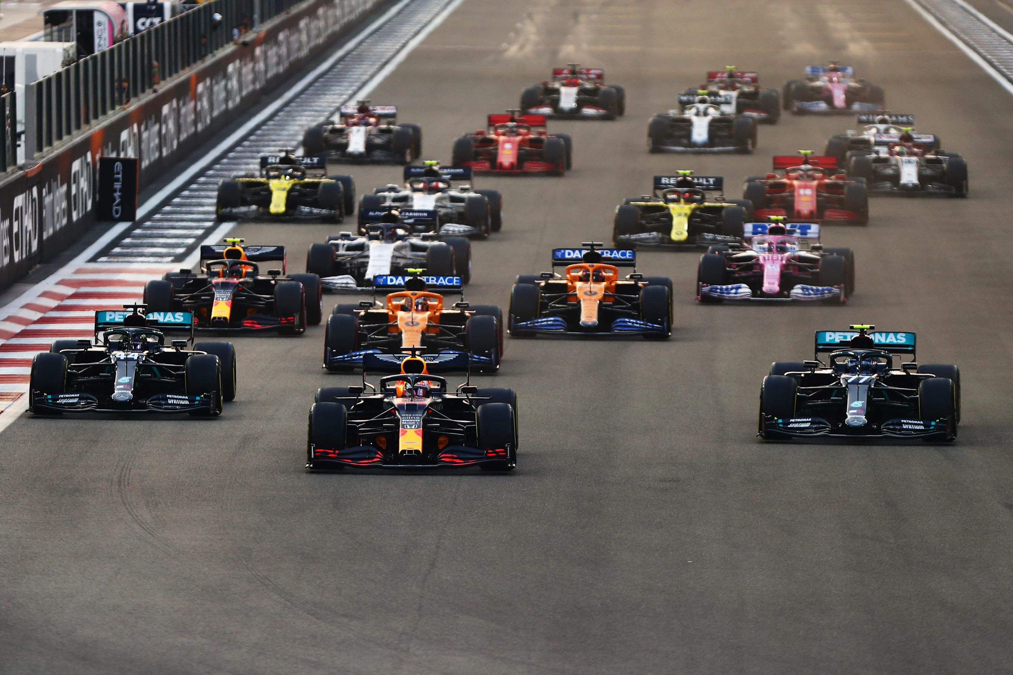 ABU DHABI, UNITED ARAB EMIRATES - DECEMBER 13: Max Verstappen of the Netherlands driving the (33)