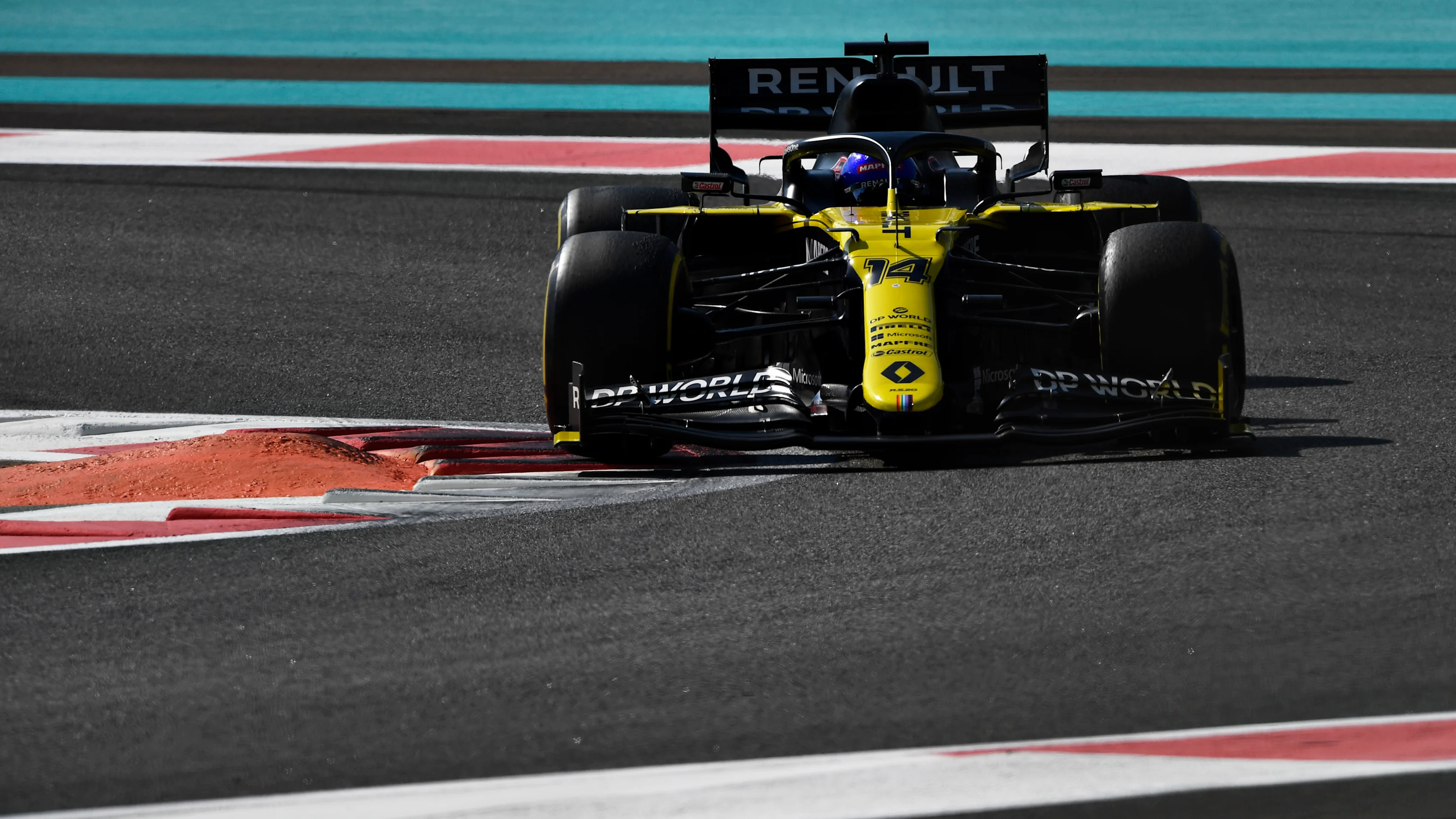 ABU DHABI, UNITED ARAB EMIRATES - DECEMBER 15: Fernando Alonso of Spain driving the Renault Sport